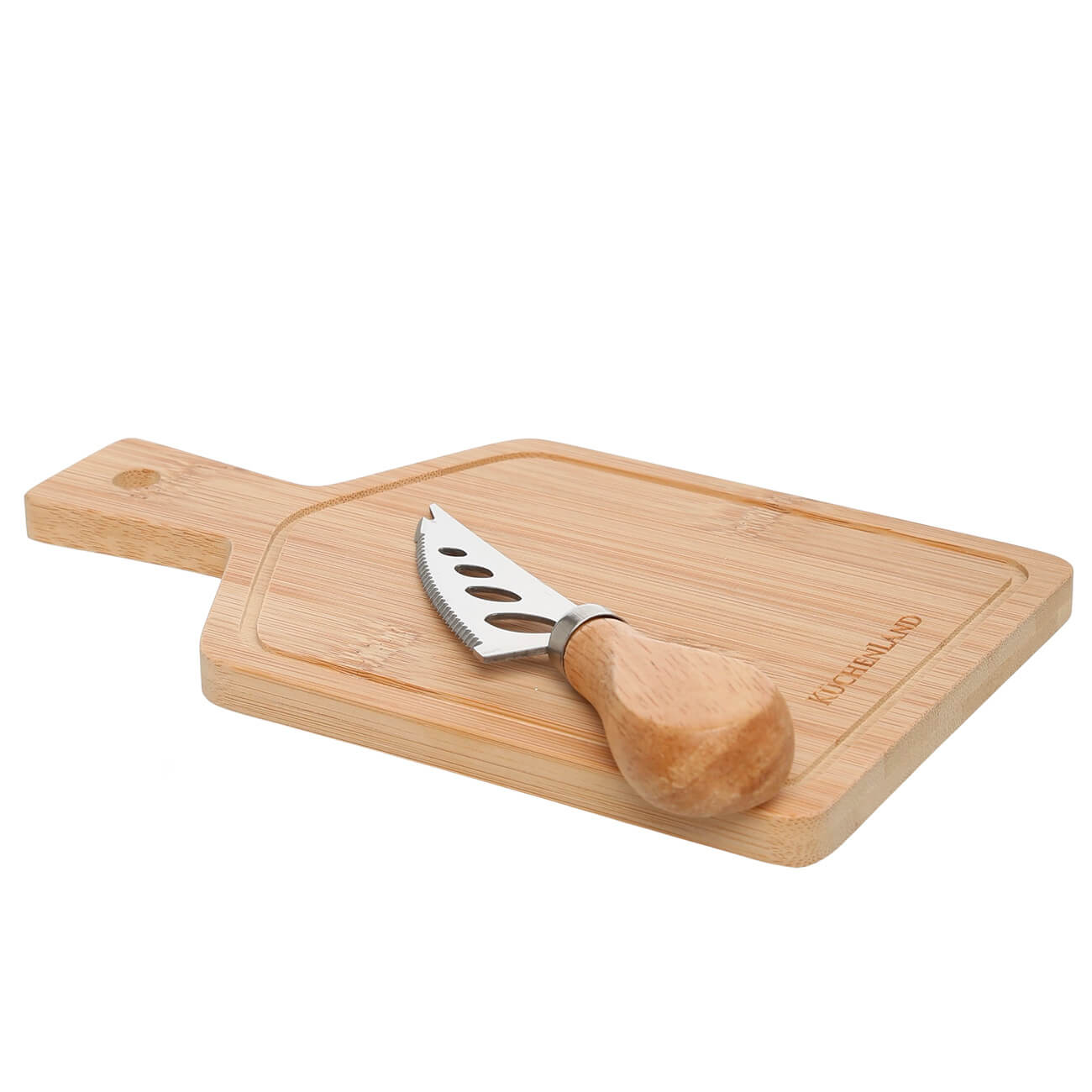 

Набор для сыра, 2 пр, доска-блюдо с ручкой/нож для масла, бамбук/сталь, Cheese, Bamboo