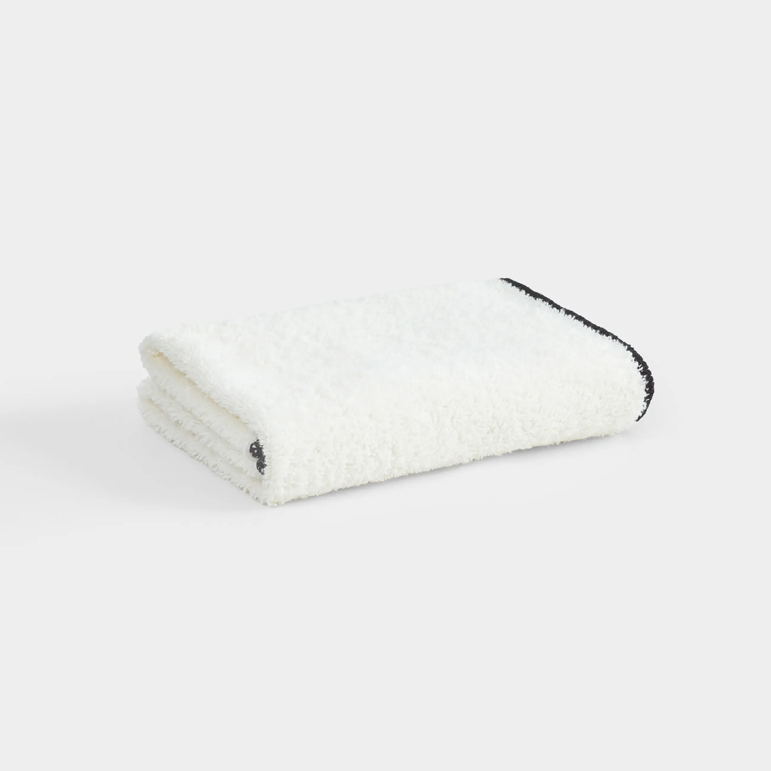 Полотенце, 40х60 см, хлопок, бежевое, Черный кант, Frotte cotton