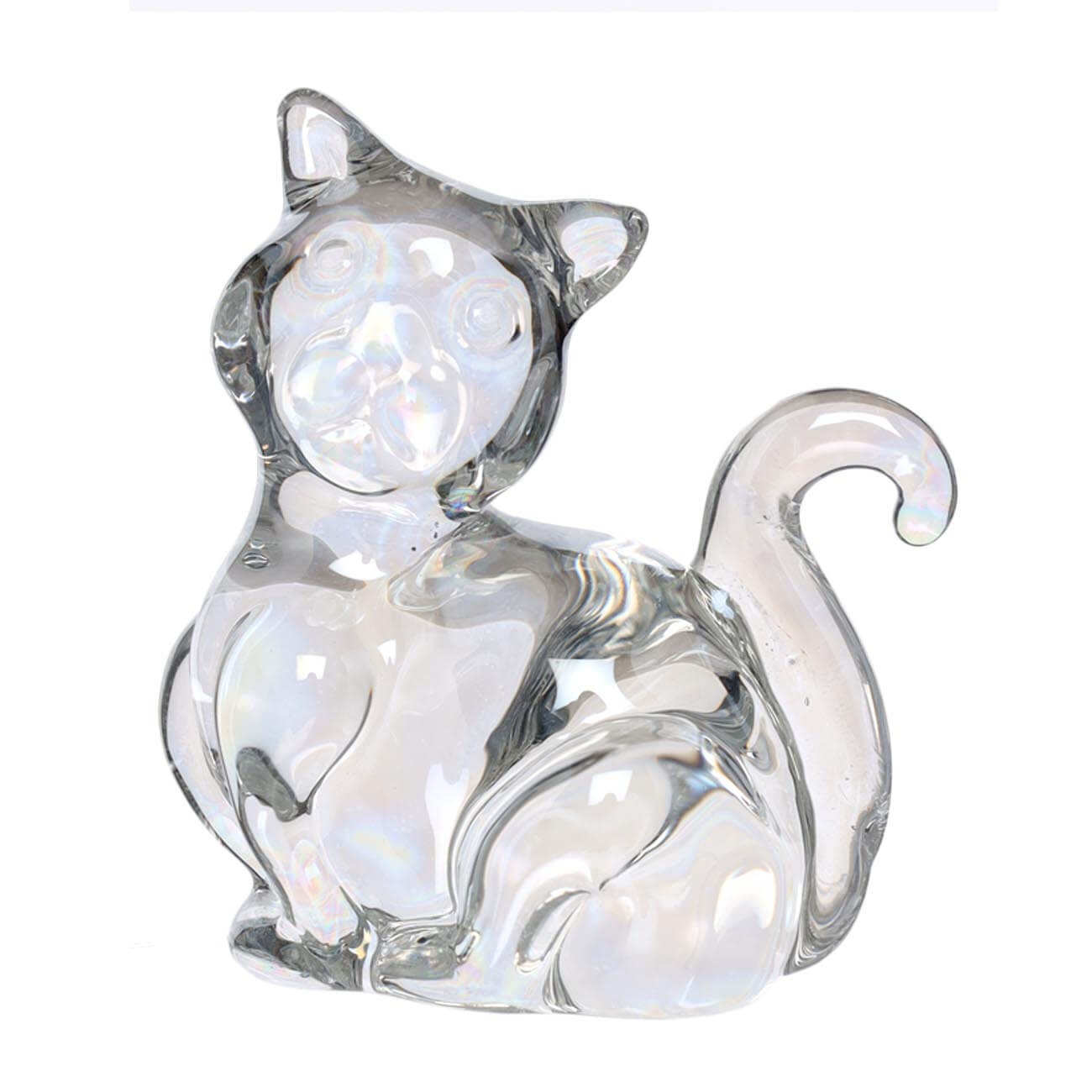 Статуэтка, 5 см, стекло, перламутр, Кошка, Cat статуэтка фарфоровая кошка в кокошнике 12 см