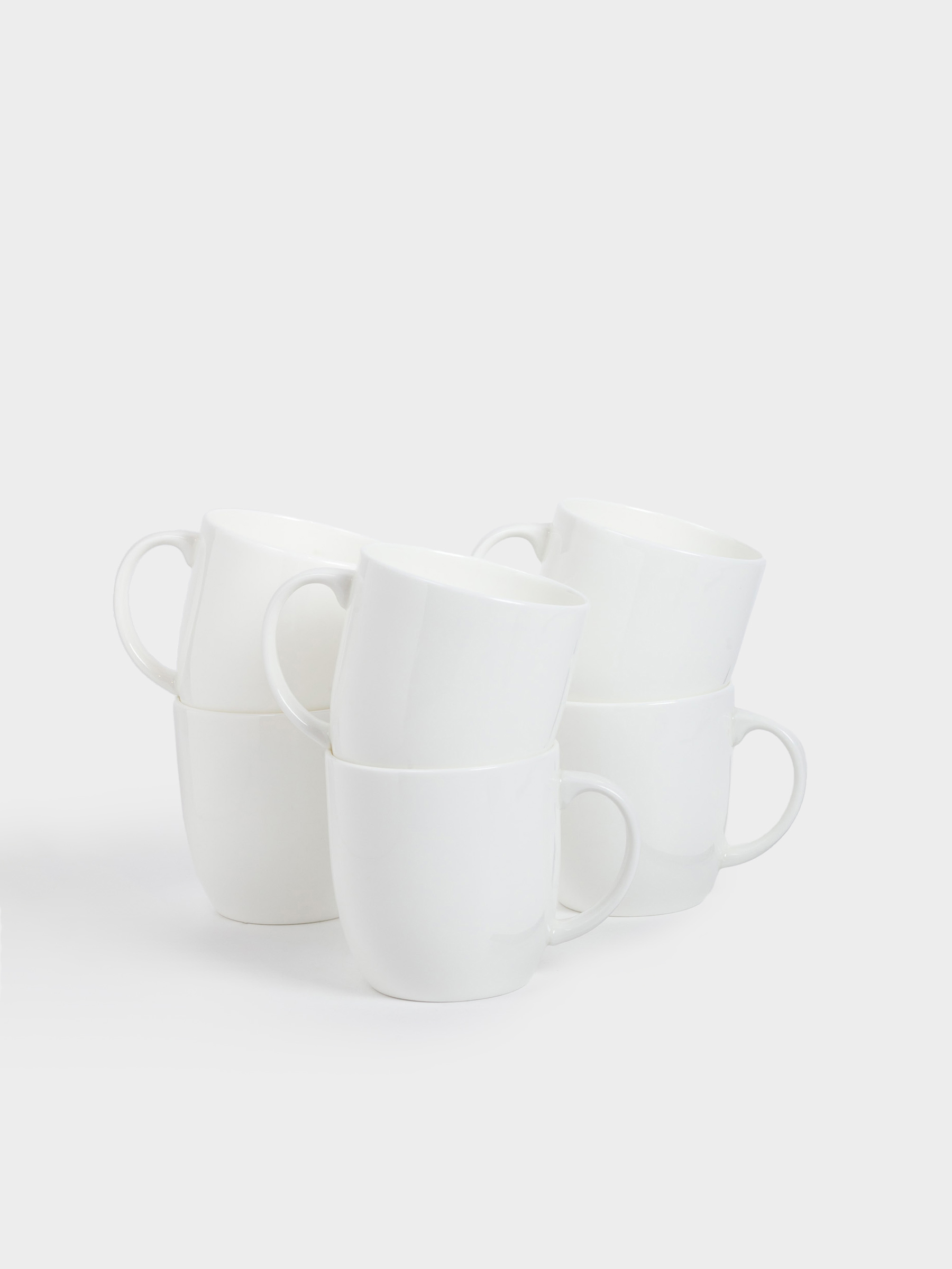 Кружка, 370 мл, 6 шт, фарфор F, белая, Ideal white — купить в