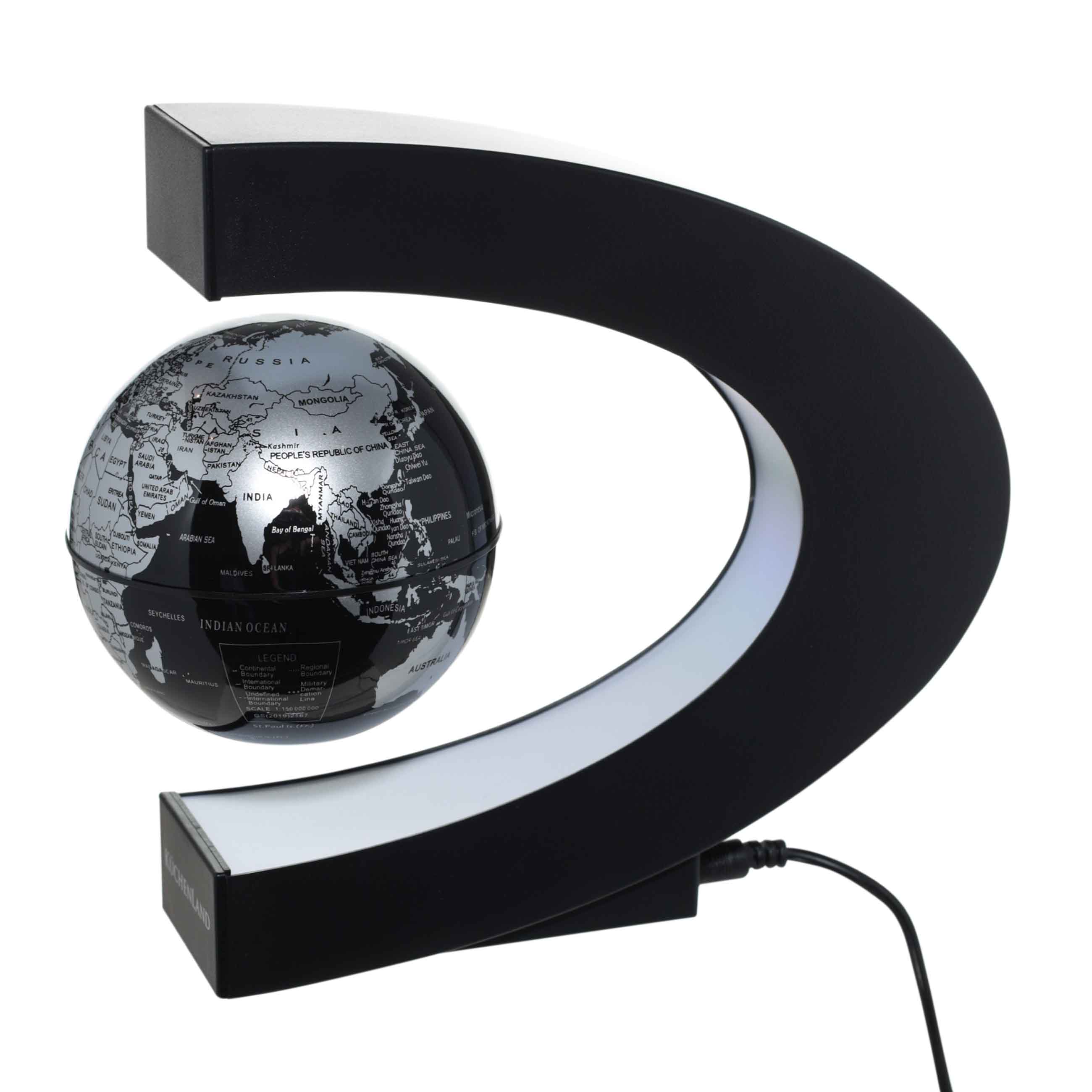 Светильник декоративный, 17х17 см, левитирующий, пластик, черный, Глобус, Discovery изображение № 2