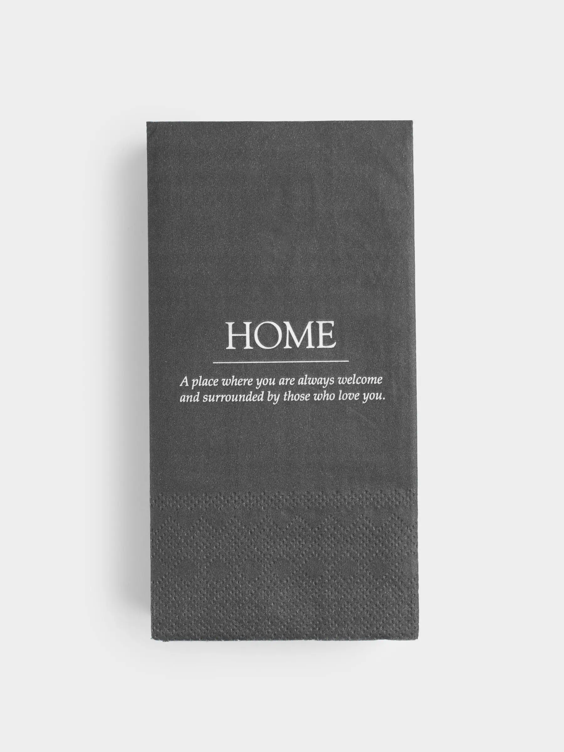 Салфетки бумажные, 33х33 см, 20 шт, прямоугольные, черные, Home, Course
