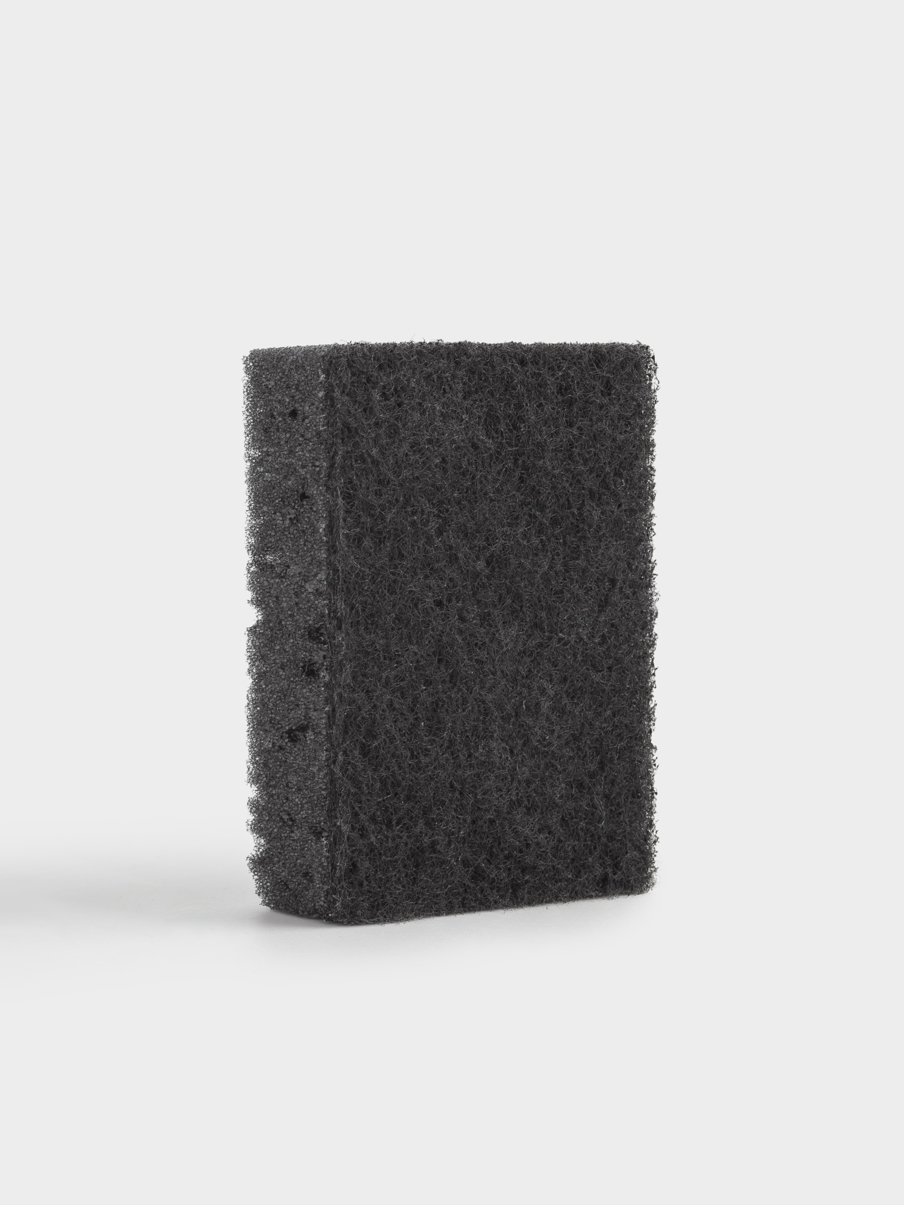 Губка для мытья посуды, 10x7 см, 5 шт, поролон/абразив, черная, Black clean, image-1