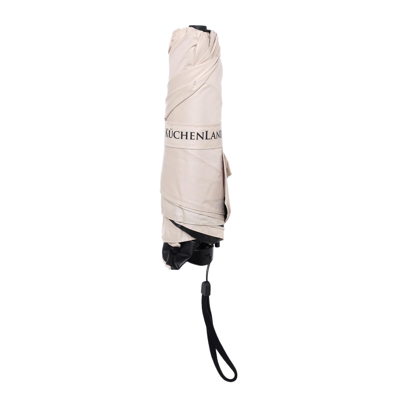 Зонт, 52 см, складной, двусторонний, эпонж, бежево-черный, Rainy day изображение № 3