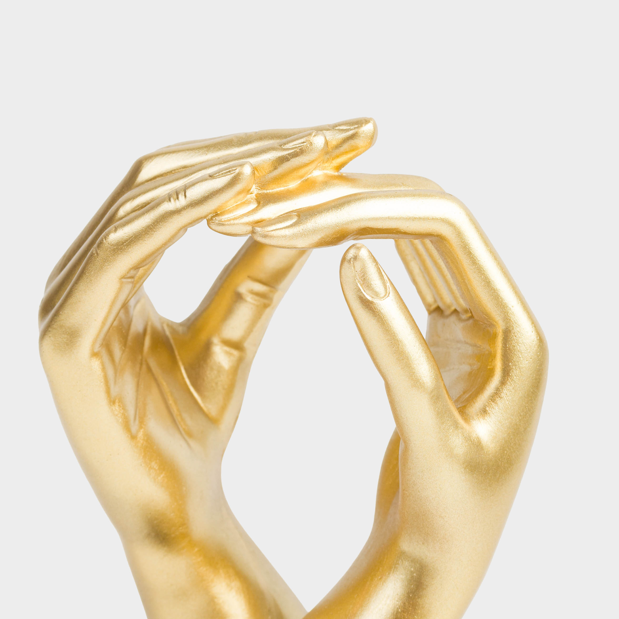 Статуэтка, 18 см, полирезин, золотистая, Руки, Hand, image-5