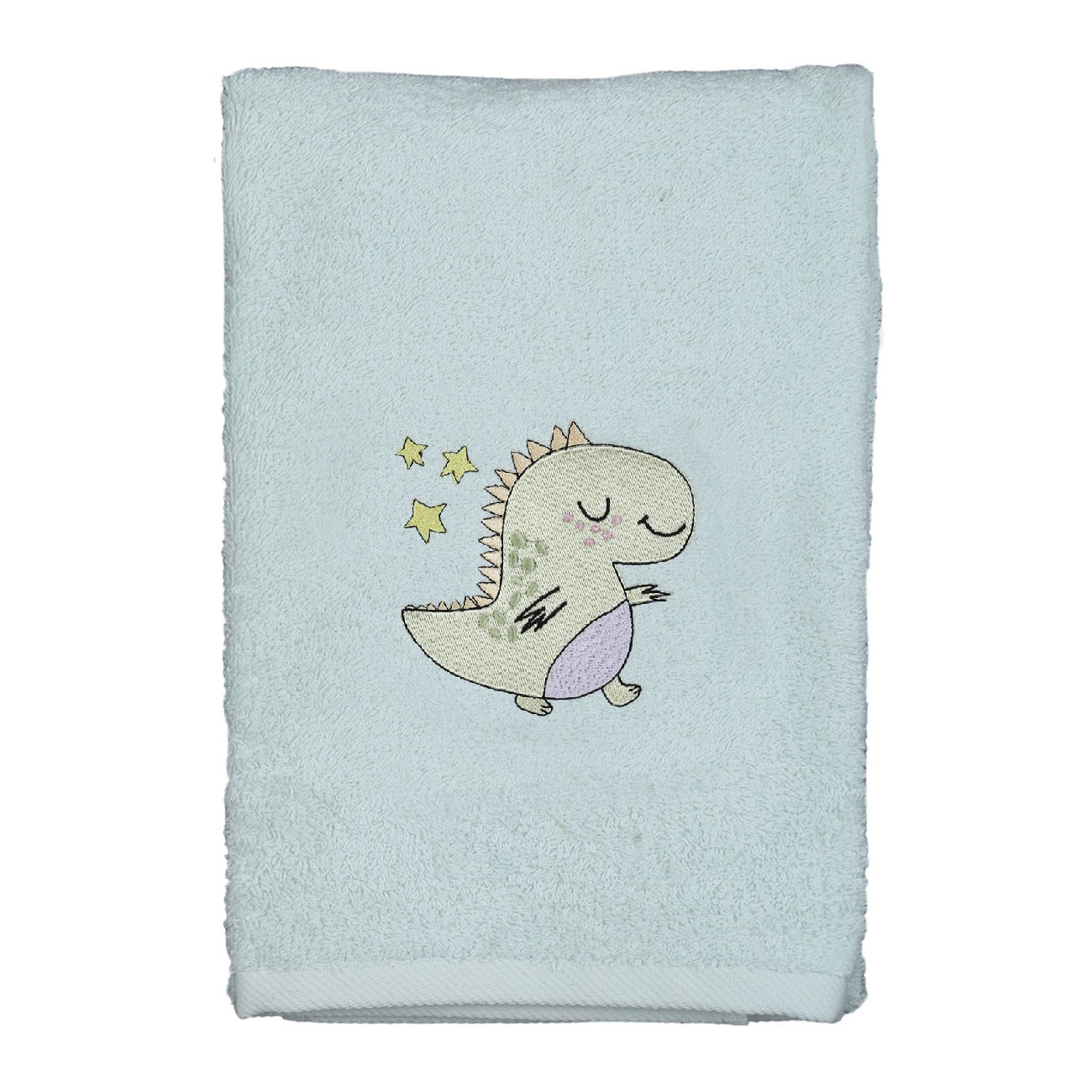 

Полотенце детское, 50x80 см, хлопок, мятное, Динозавр, Dino