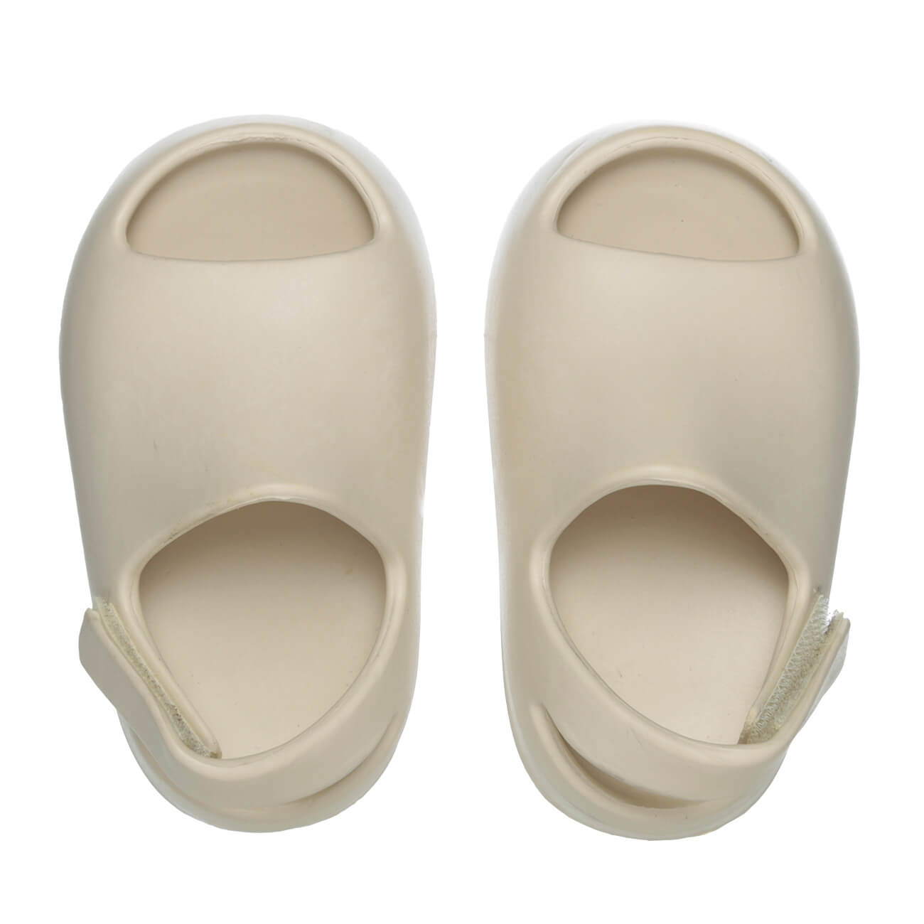 Сандалии детские, р. 30, резина, бежевые, Flip flops детские сандалии на липучках с двумя ремешками biostock