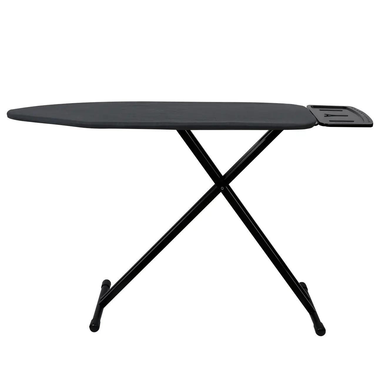 Гладильная доска, 38x122 см, металл/хлопок, темно-серая, Compact black, image-0