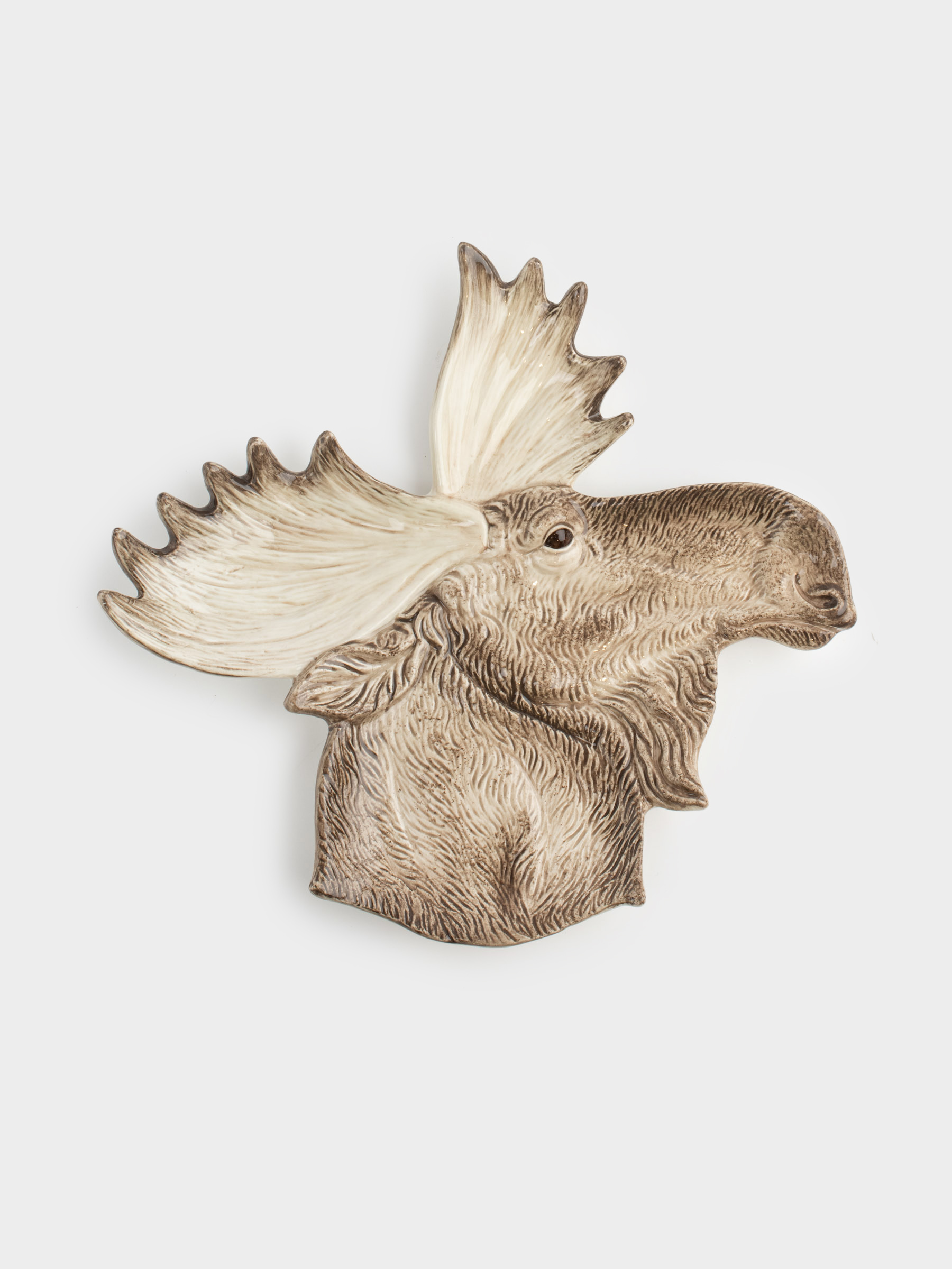 Блюдо, 24х24 см, керамика, молочно-коричневое, Лось, Moose story, image-0