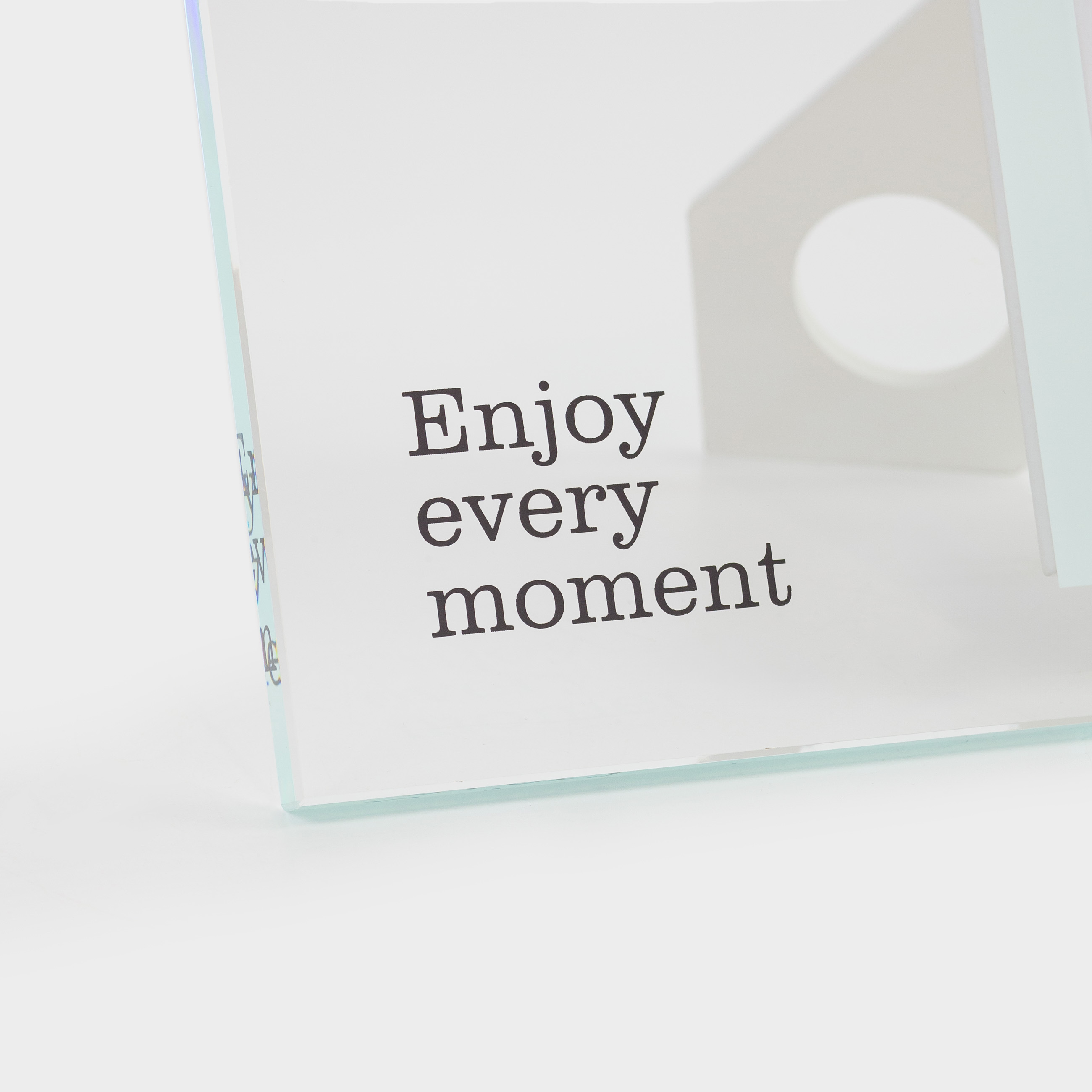 Фоторамка, 21х19 см, с паспарту, стекло, Enjoy every moment, Sheer, image-1