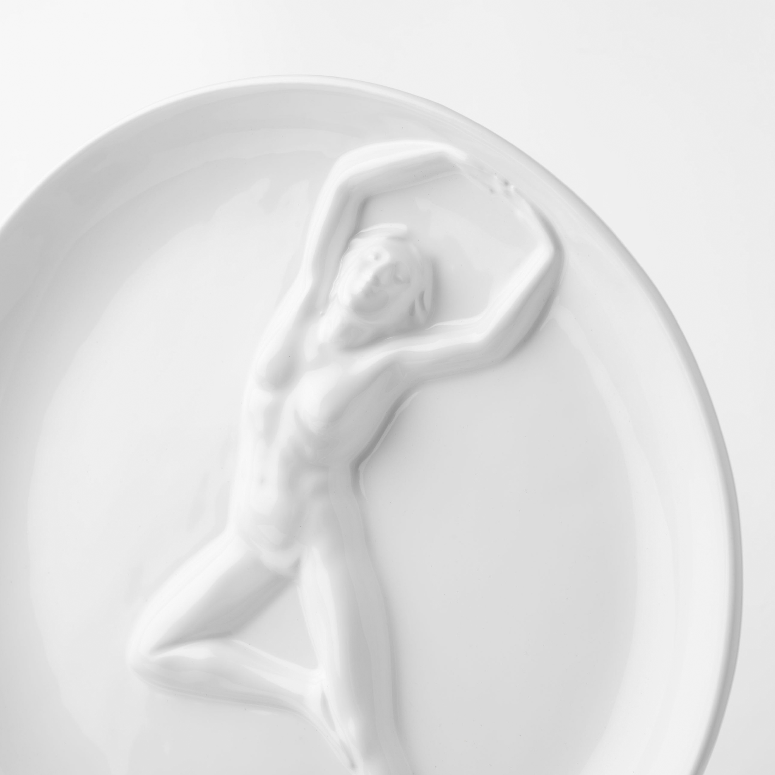 Блюдо, 24 см, керамика, белое, Женщина, Face изображение № 4