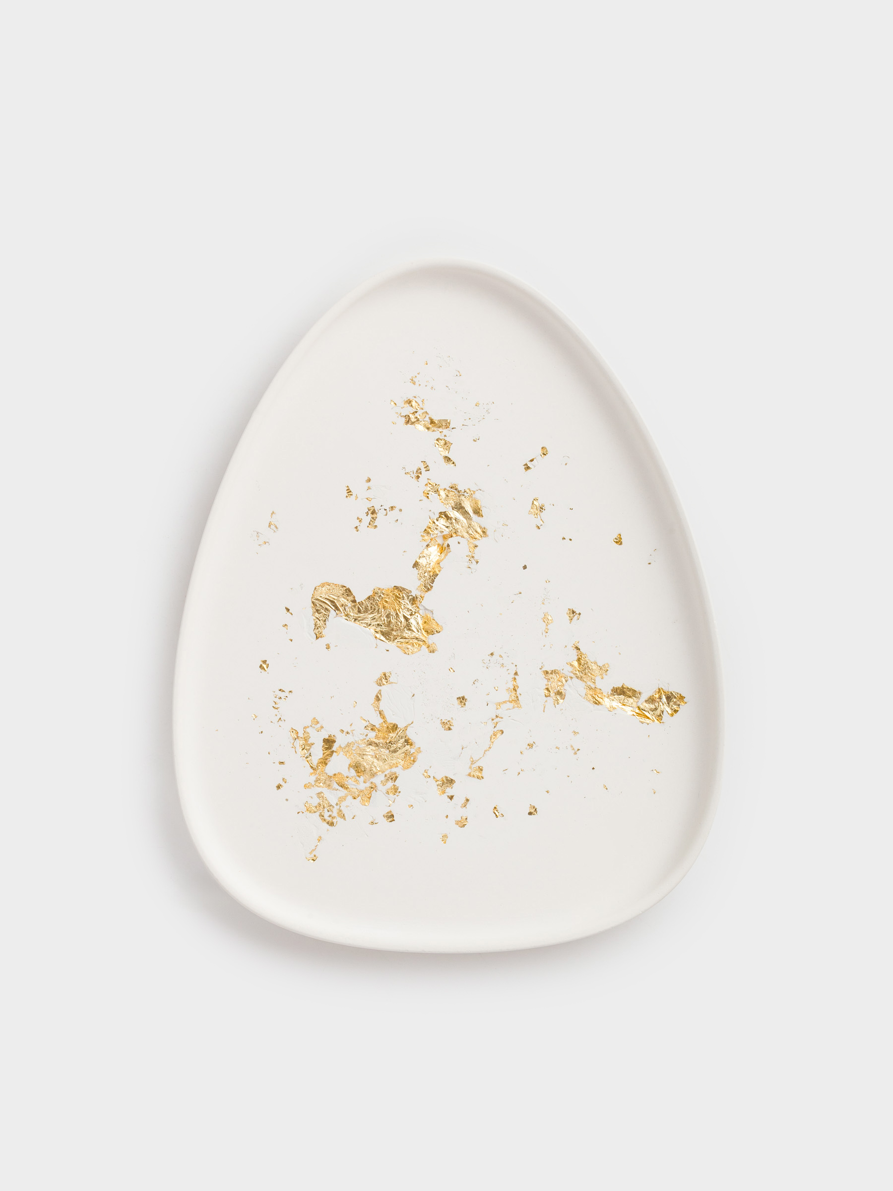 Блюдо декоративное, 17х14 см, гипс/фольга, бежево-золотистое, Antic gold, image-3