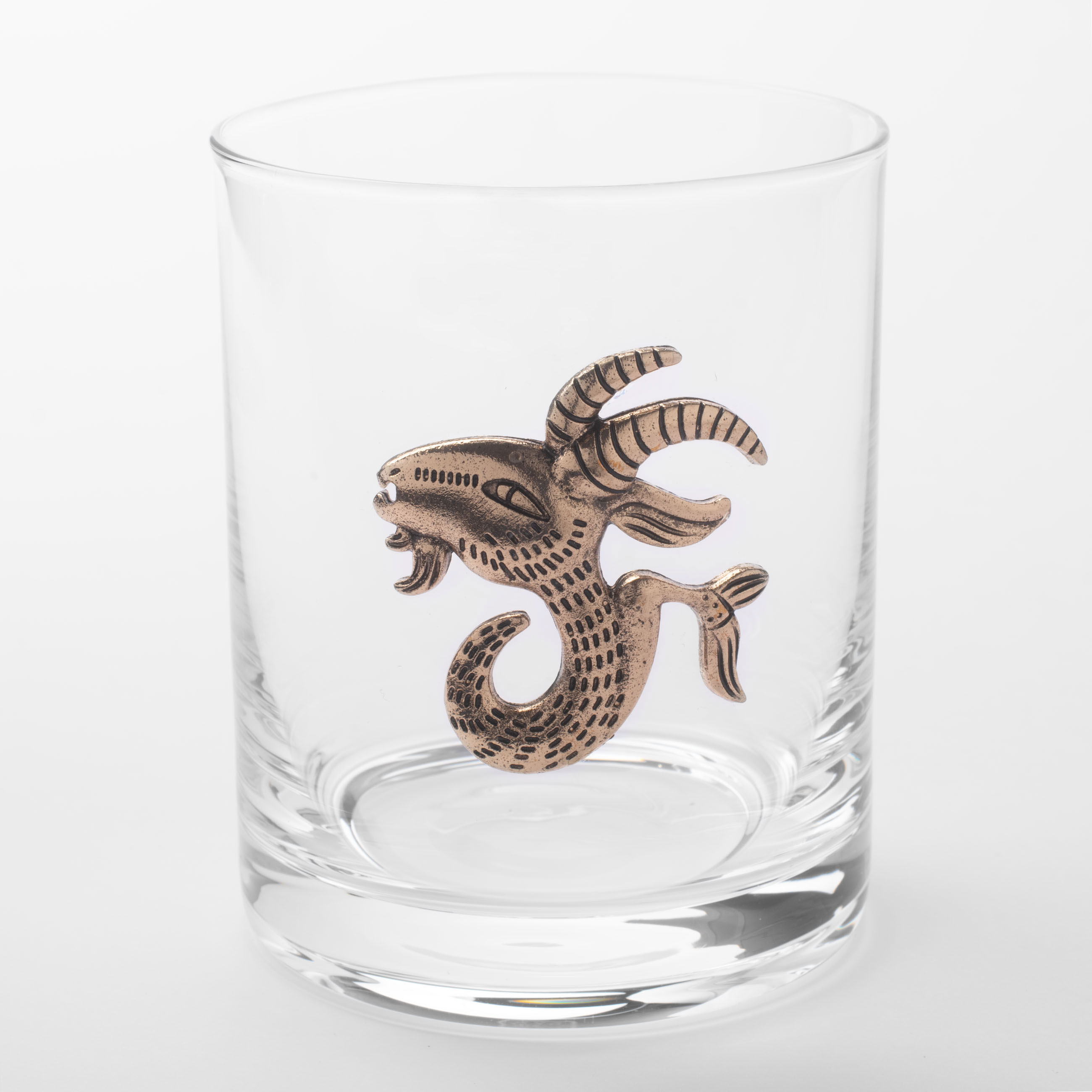 Стакан для виски 10 см 340 мл стеклометалл золотистый Козерог Zodiac 799₽