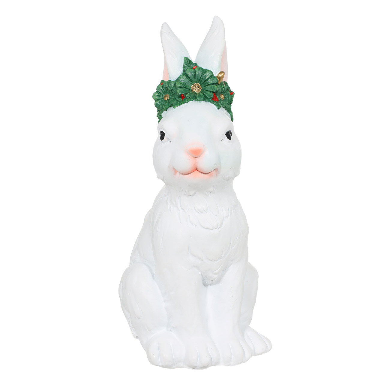 

Статуэтка, 17,5 см, полирезин, Крольчиха с зеленым декором, Rabbit