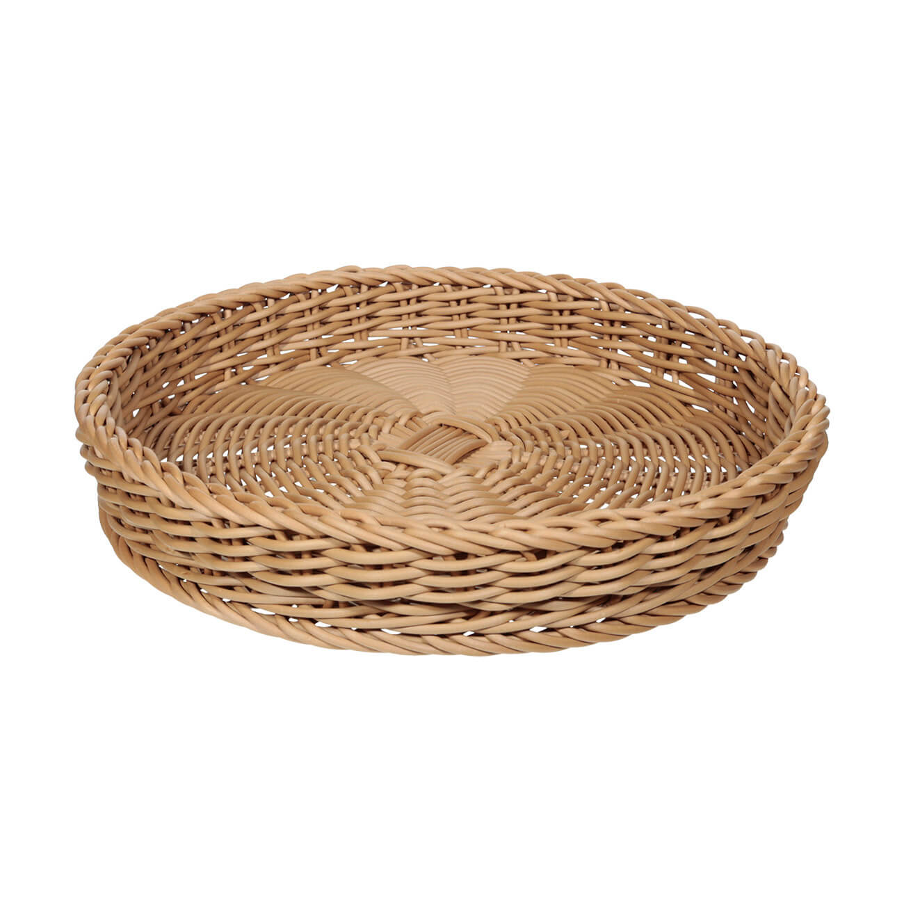 

Корзина для продуктов, 29 см, ротанг, круглая, коричневая, Twig