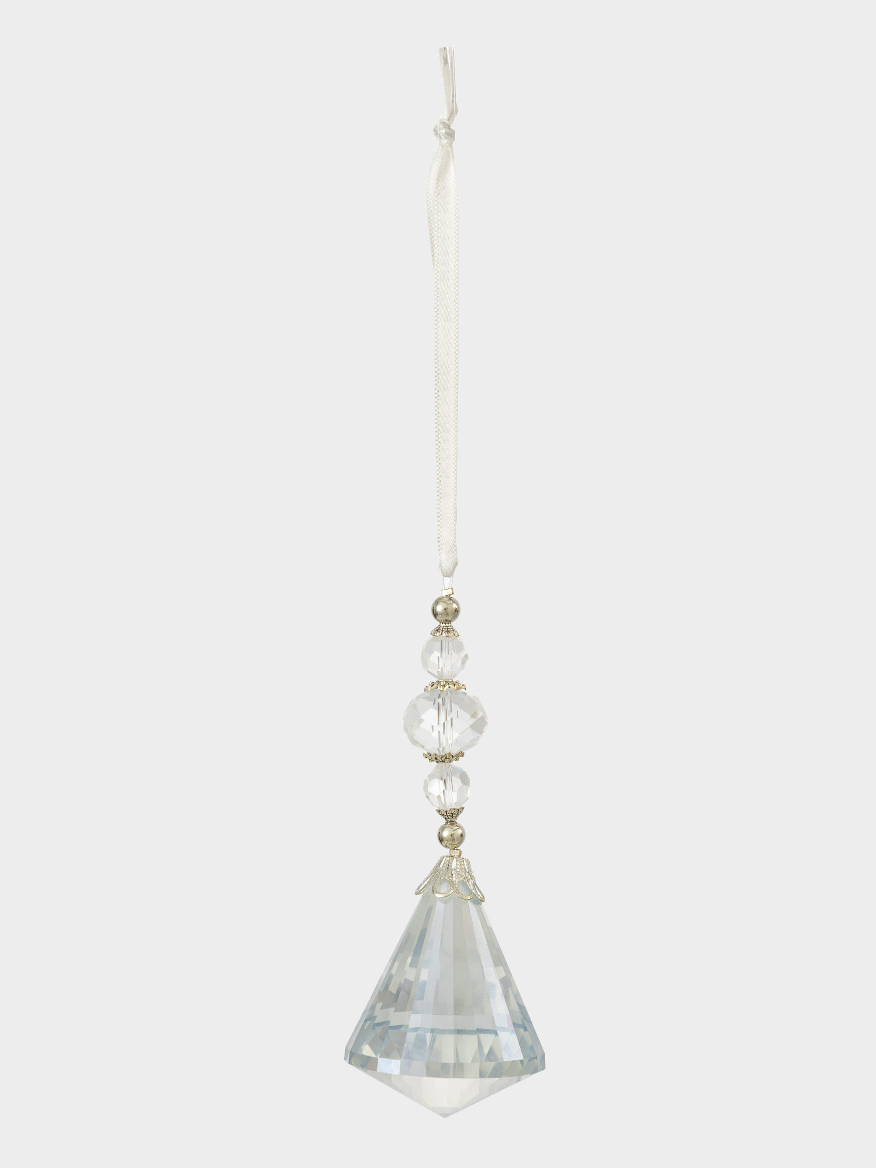 Игрушка елочная, 11 см, акрил, голубая, Кристалл, Ice crystal, image-1