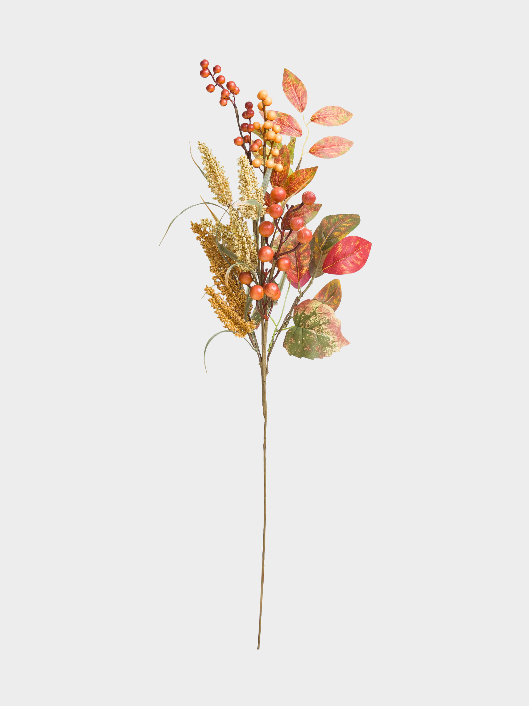 Ветка декоративная, 76 см, пенопласт/полиэстер, Рябина и амарант, Forest symphony decor, image-0