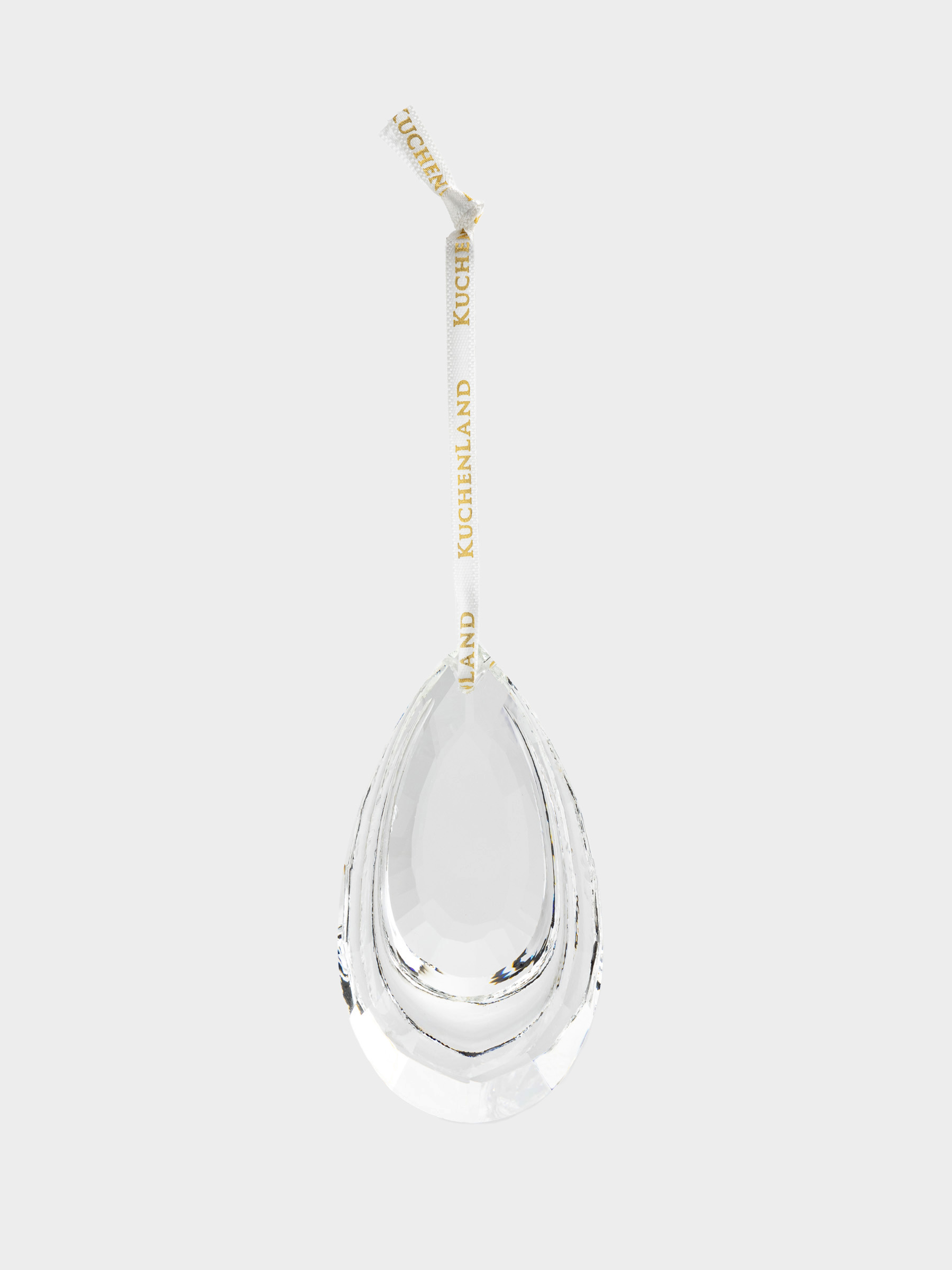 Игрушка елочная, 6х7 см, стекло, Капля, Ice crystal, image-1