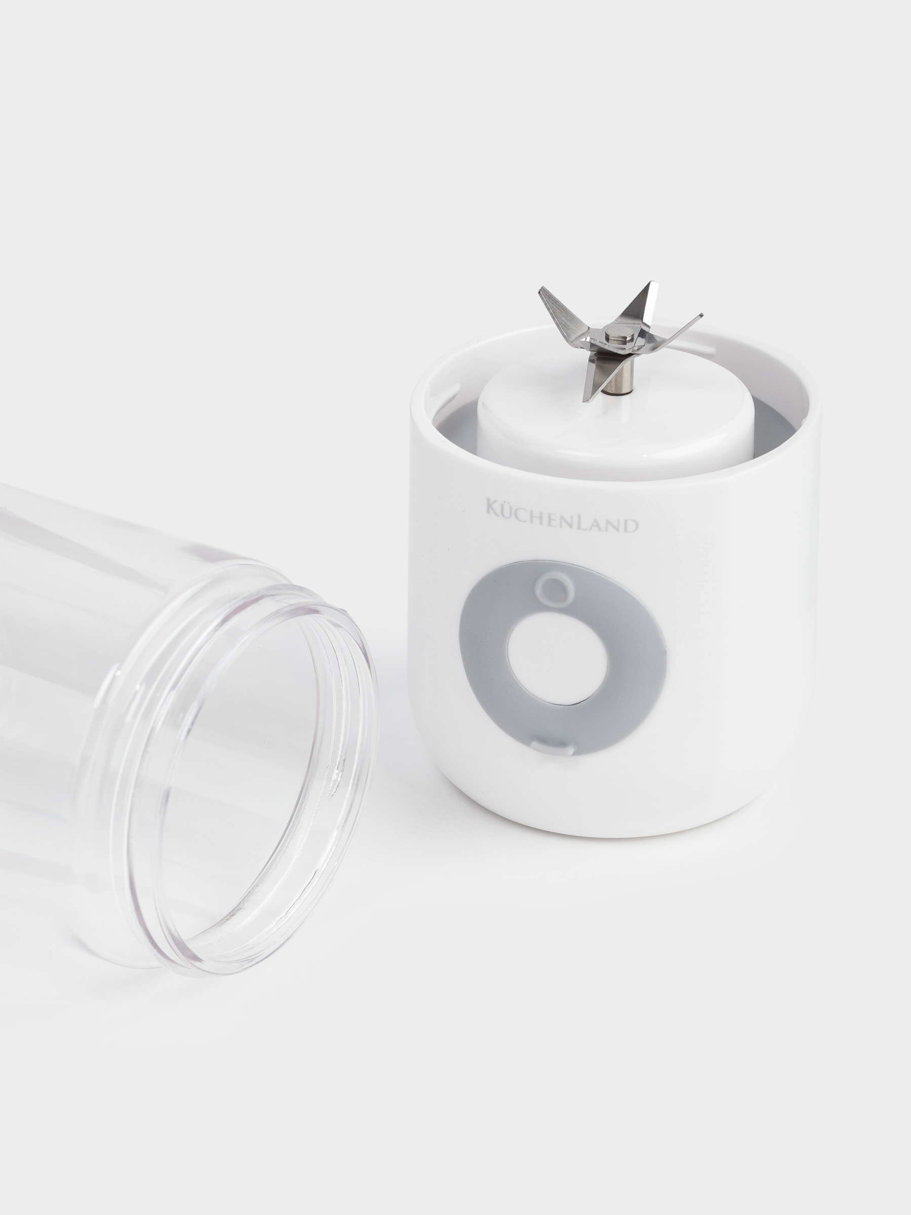 Блендер персональный, 500 мл, 35 Вт, портативный, заряжаемый, пластик/сталь, белый, Handy, image-2