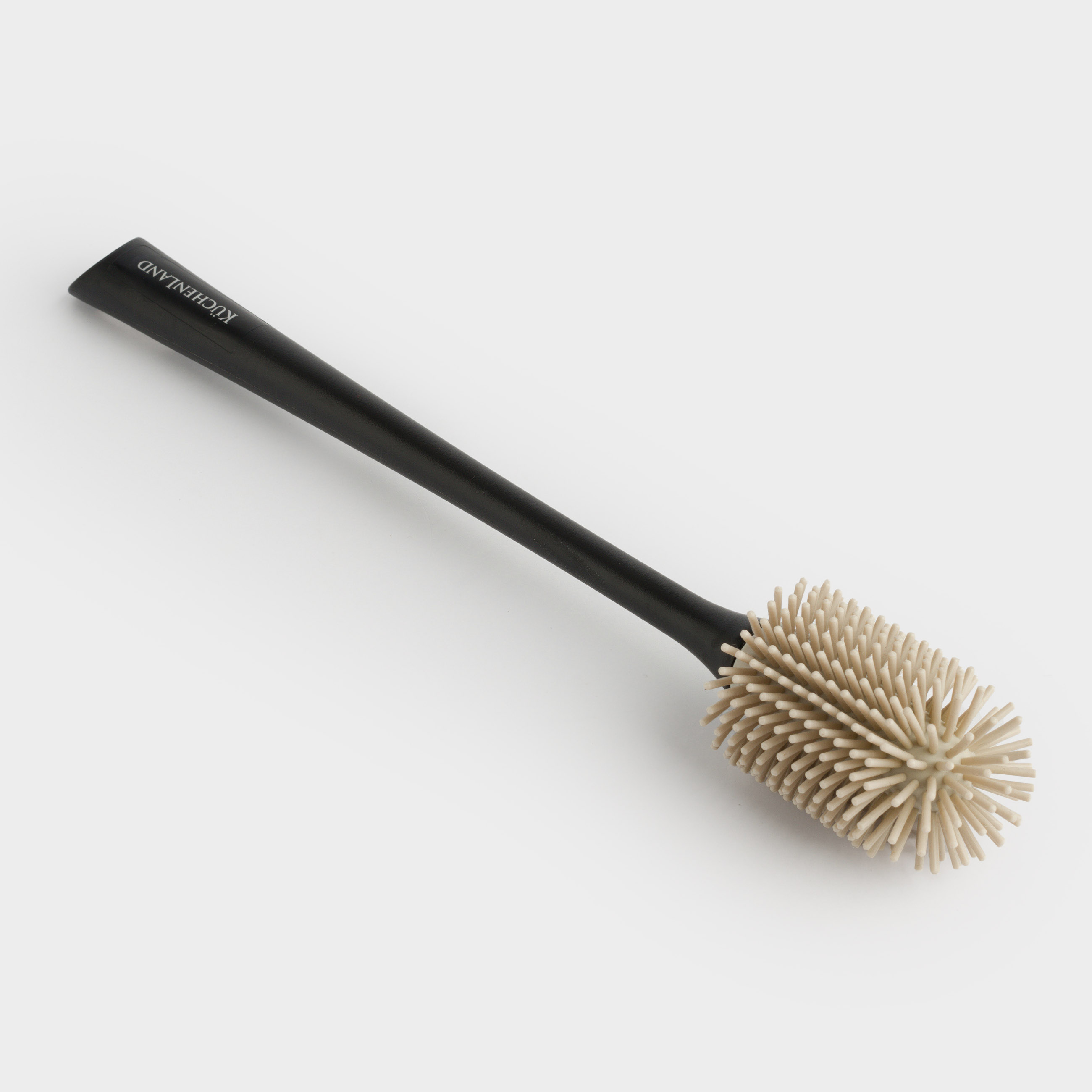 Ершик для бутылок, 30 см, силикон/пластик, серо-черный, Black clean, image-3