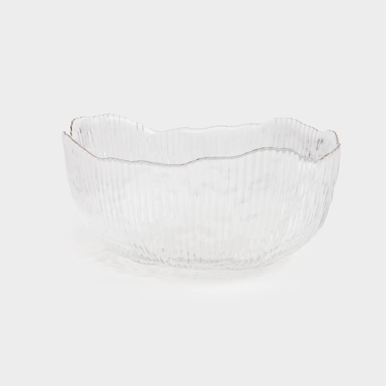 Пиала, 13х6 см, стекло Р, с серебристым кантом, Argos silver, image-0