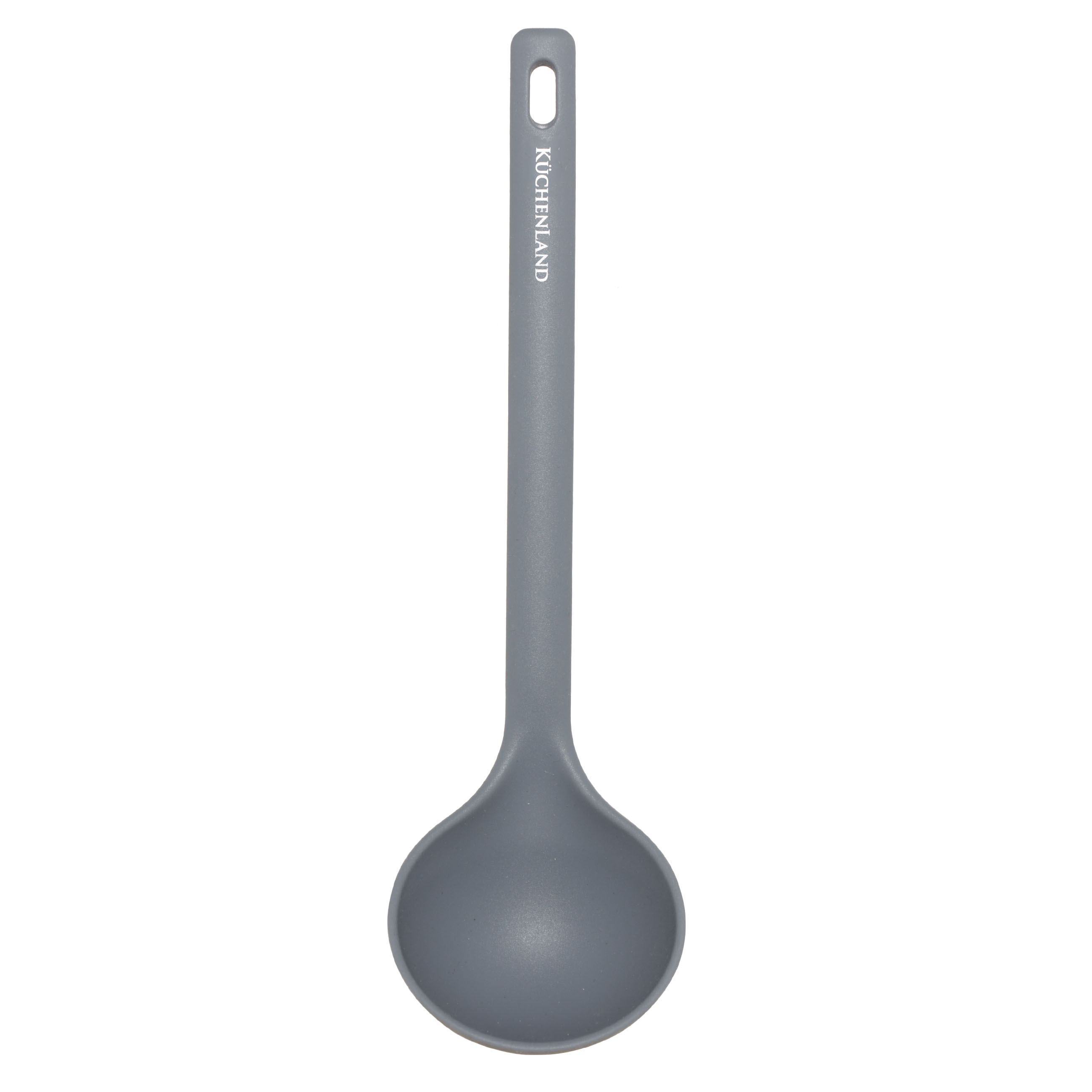 Половник, 30 см, силикон, серый, Grey steel, image-0