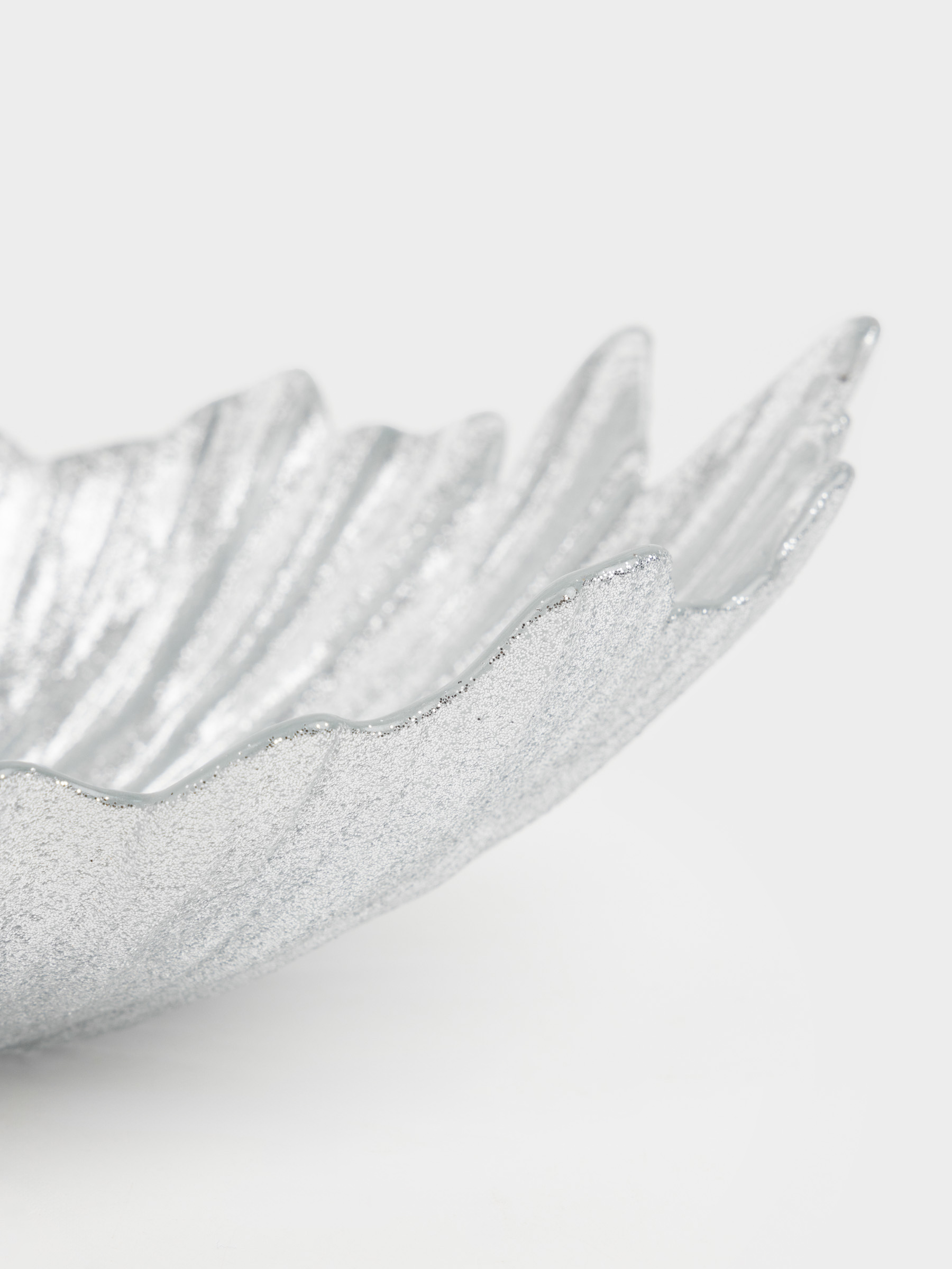 Блюдо, 25х14х7 см, стекло Р, серебристое, Verge, image-2