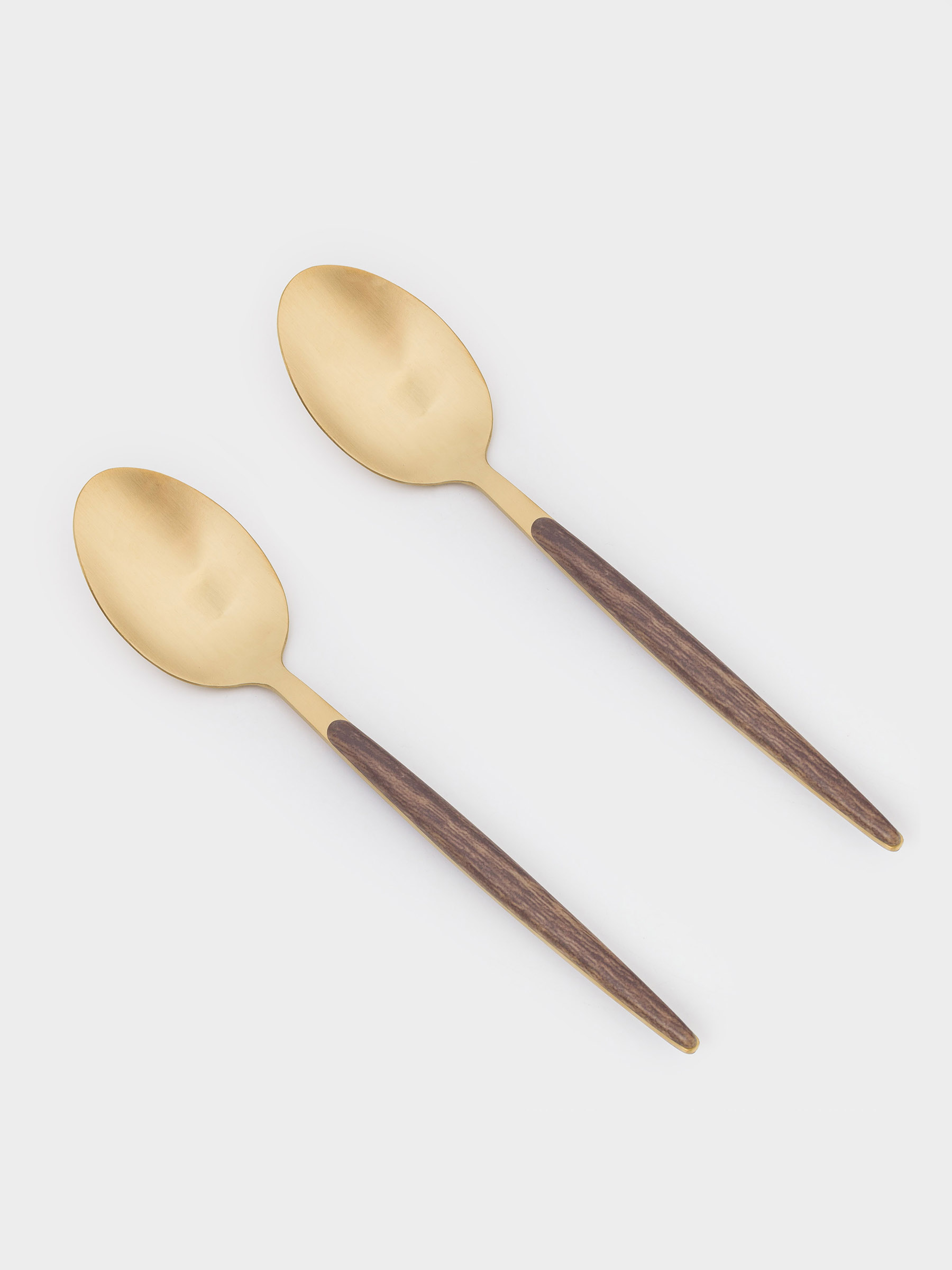 Ложка столовая, 2 шт, сталь/пластик, золотисто-коричневая, матовая, Oslo gold, image-1