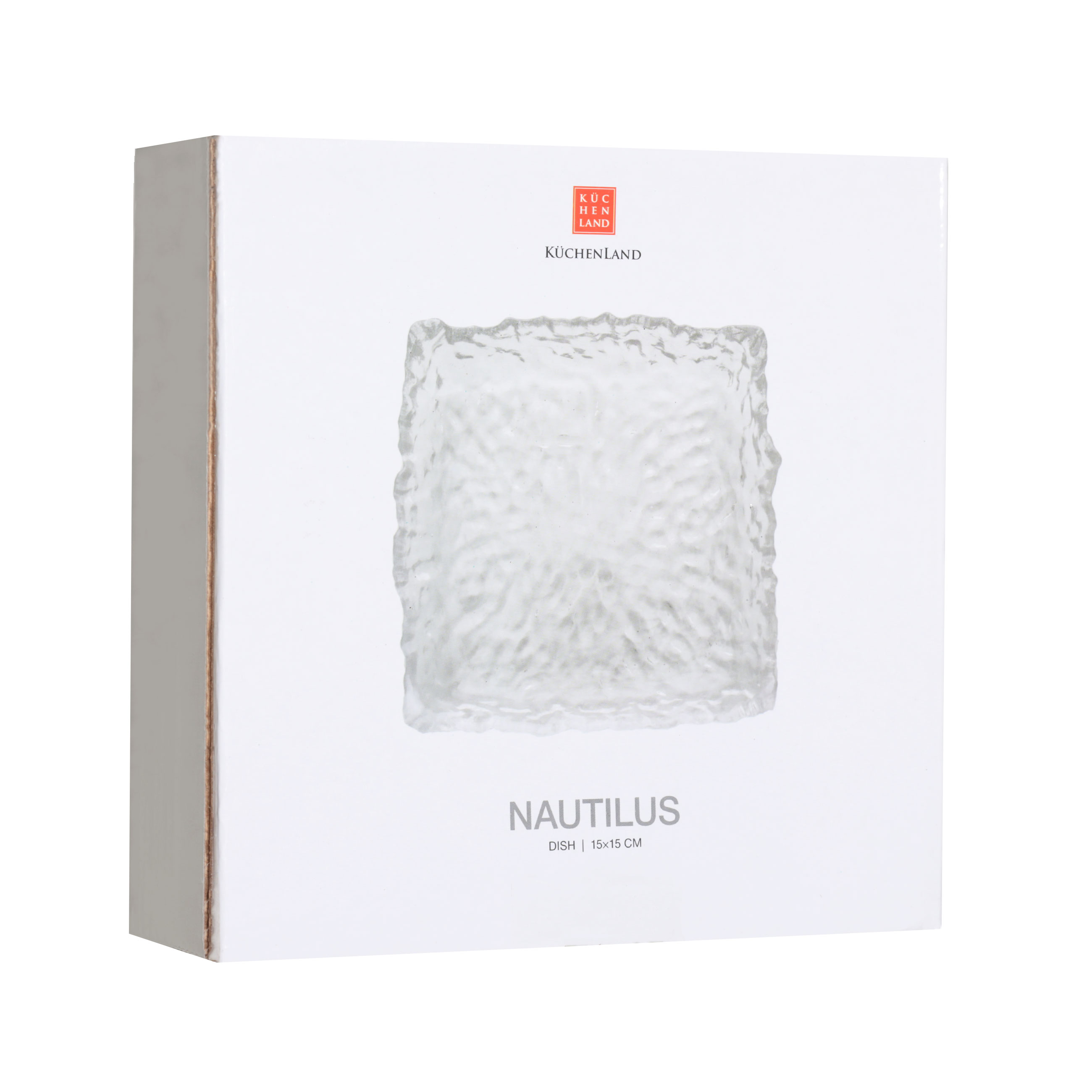 Блюдо, 15х15 см, стекло, квадратное, Nautilus изображение № 4