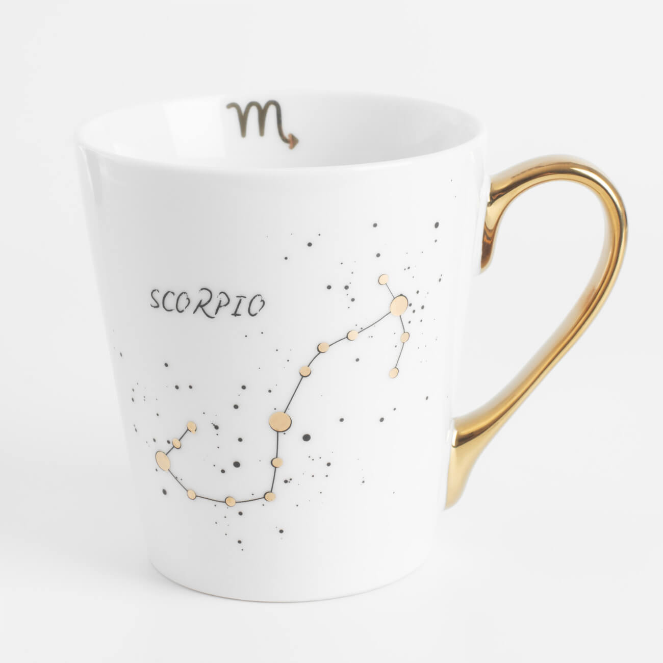 

Кружка, 400 мл, фарфор N, молочно-золотистая, Скорпион, Zodiac