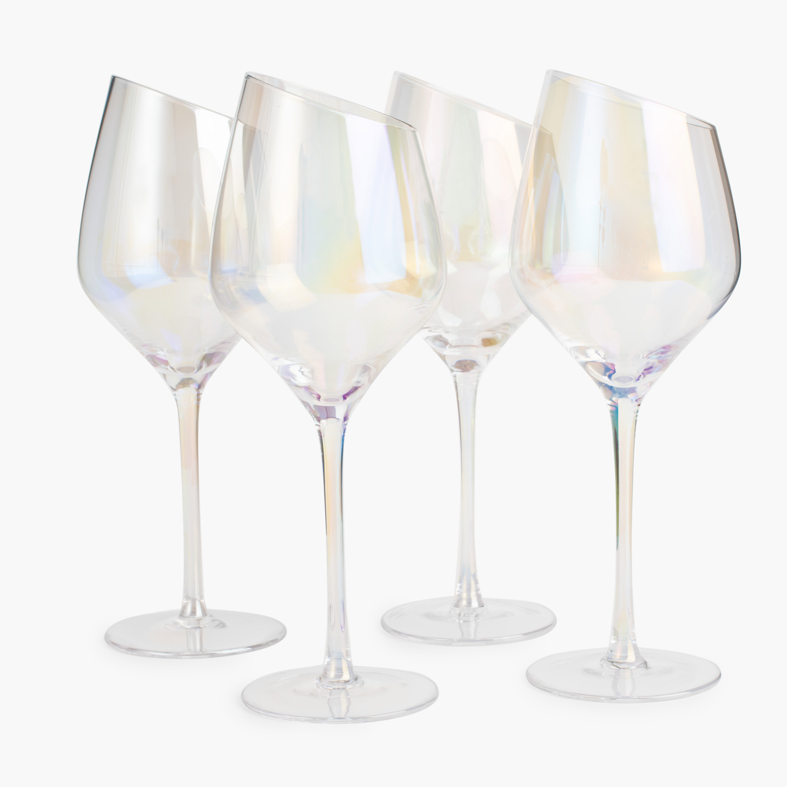 Бокал для белого вина, 460 мл, 4 шт, стекло, перламутр, Charm L polar изображение № 4