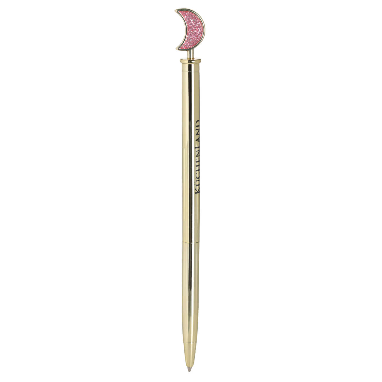 

Ручка шариковая, 15 см, с фигуркой, металл, золотистая, Луна, Draw figure