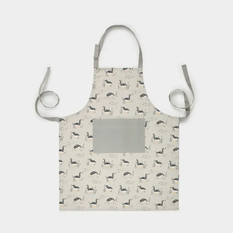 Фартук, 70х85 см, хлопок, бежевый, Гуси, Poultry ,image-0