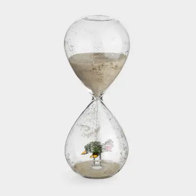 Часы песочные, 16 см, 6 минут, с блестками внутри, стекло/песок, Черепаха, Sand time