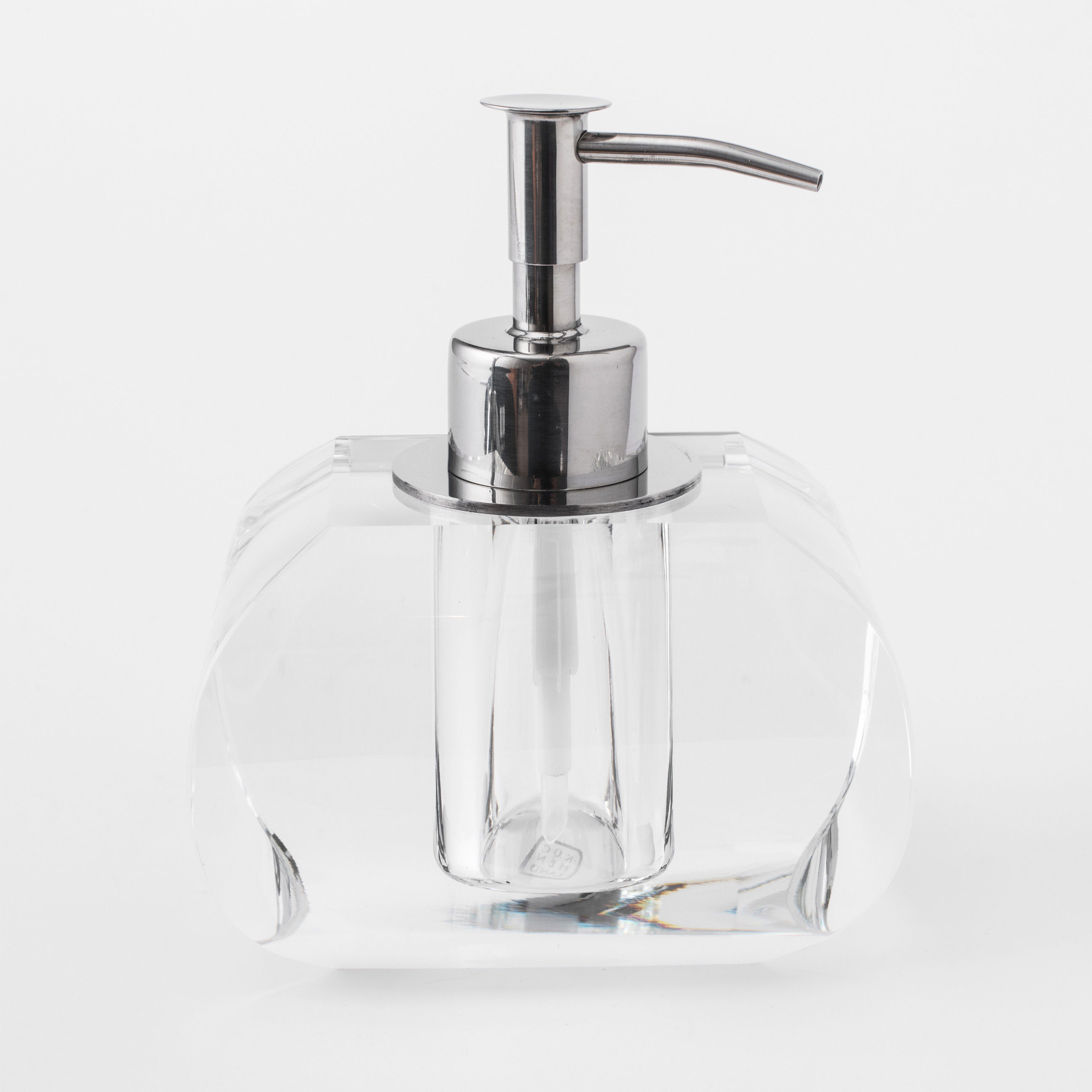 Диспенсер для жидкого мыла, 75 мл, стекло/металл, Lux crystal изображение № 2