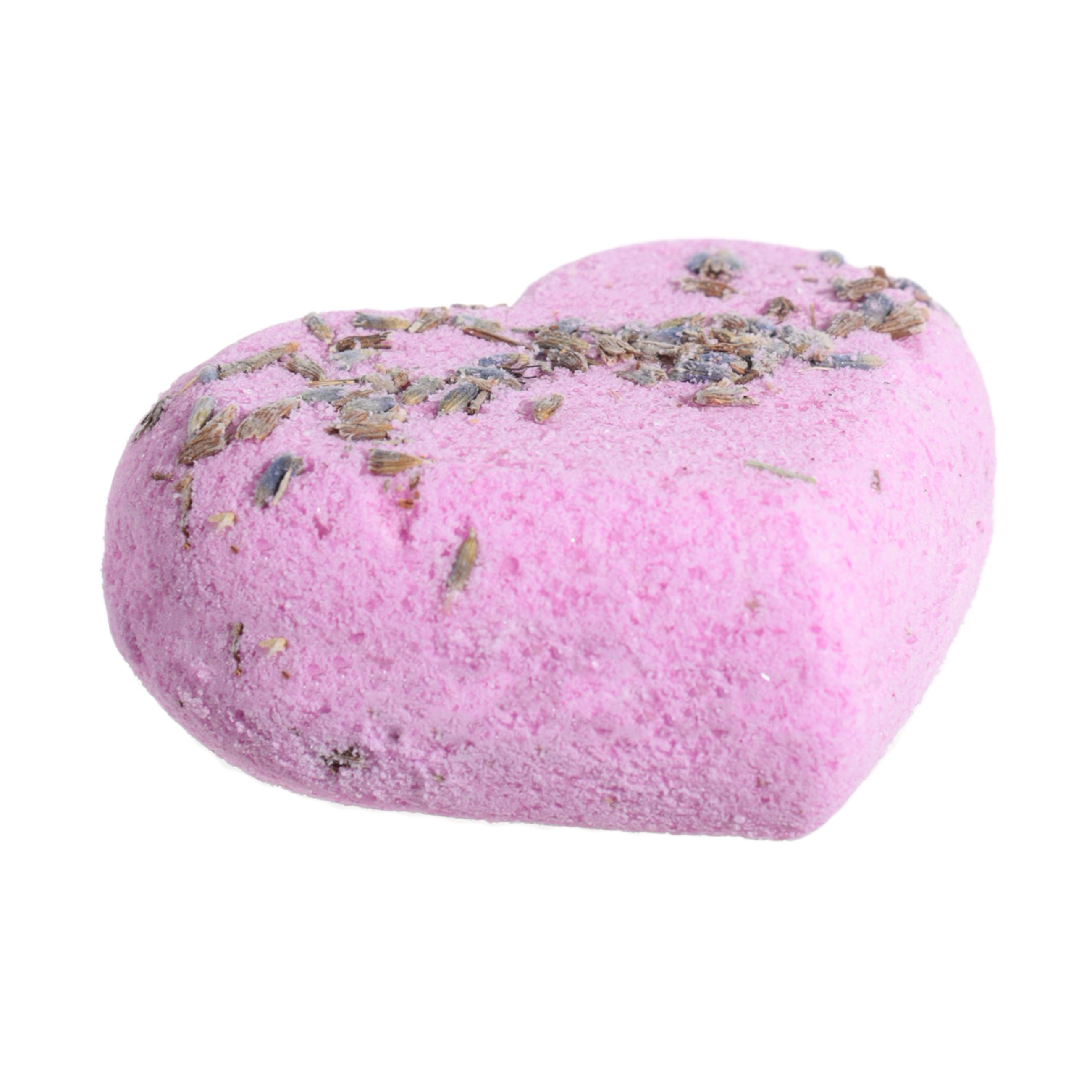 Бомбочка для ванны, 110 гр, фиолетовая, Ягодная, Лаванда, Сердце, Body spa изображение № 2
