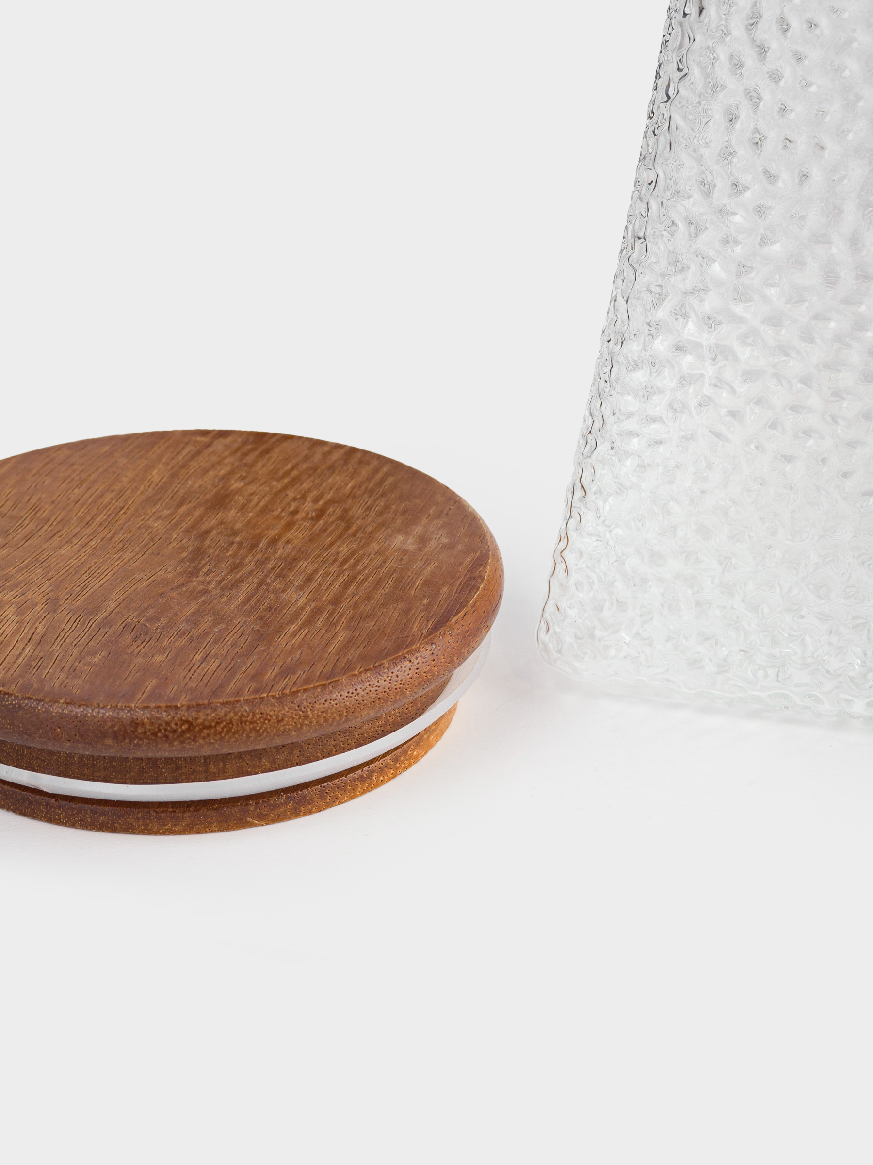 Банка для сыпучих продуктов, 950 мл, стекло/дерево, Relli wood, image-3