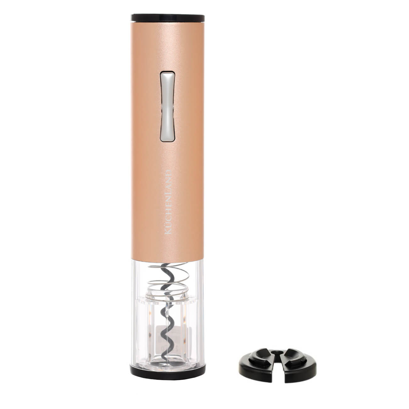 Штопор электрический, 22 см, с резаком для фольги, металл/пластик, LED B, золотистый, Bar штопор электрический huohou wine electric opener розовый hu0121