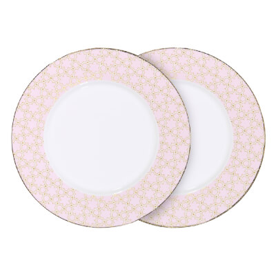 Тарелка десертная, 19 см, 2 шт, фарфор F, розовая, Summer pastel