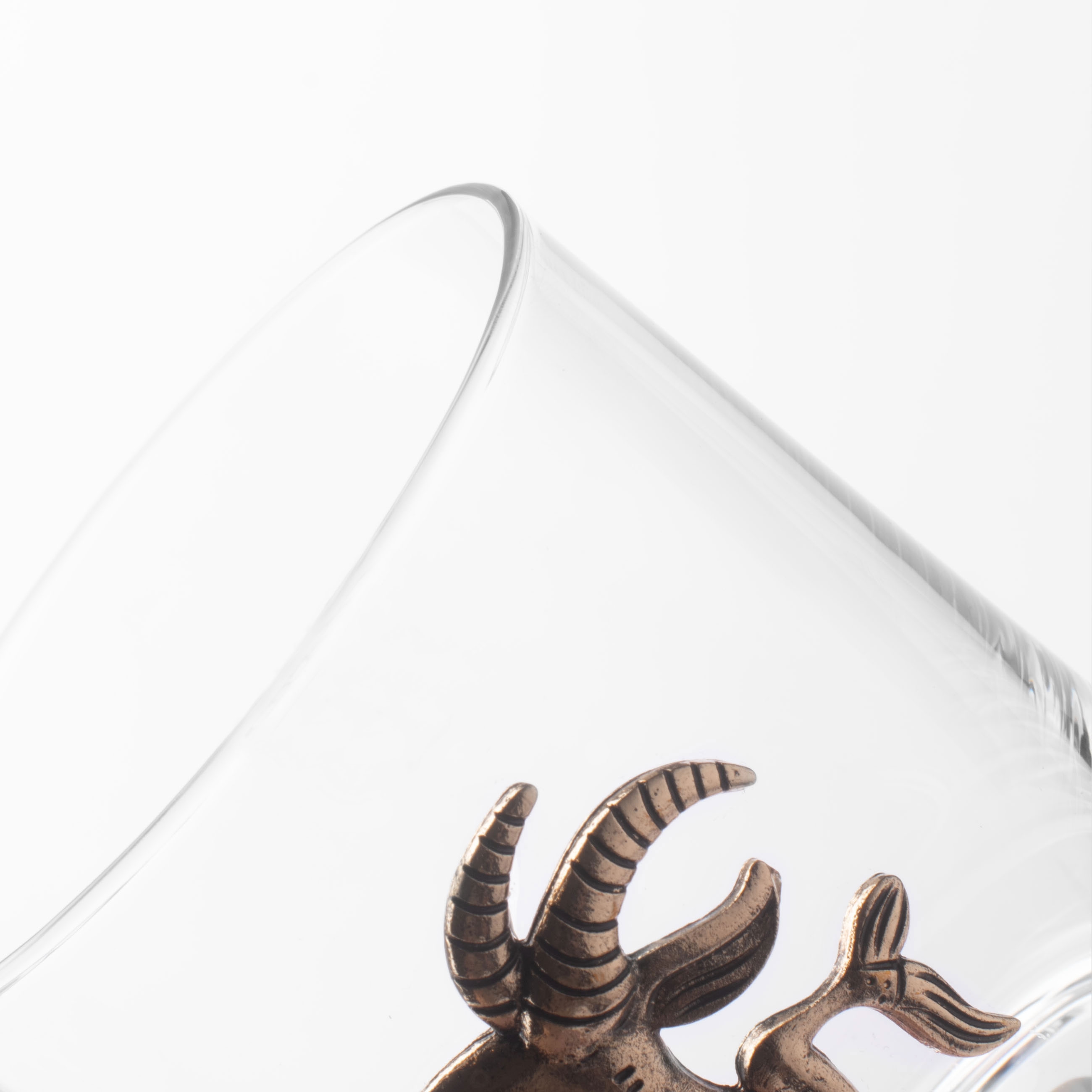 Стакан для виски, 340 мл, стекло/металл, золотистый, Козерог, Zodiac изображение № 5