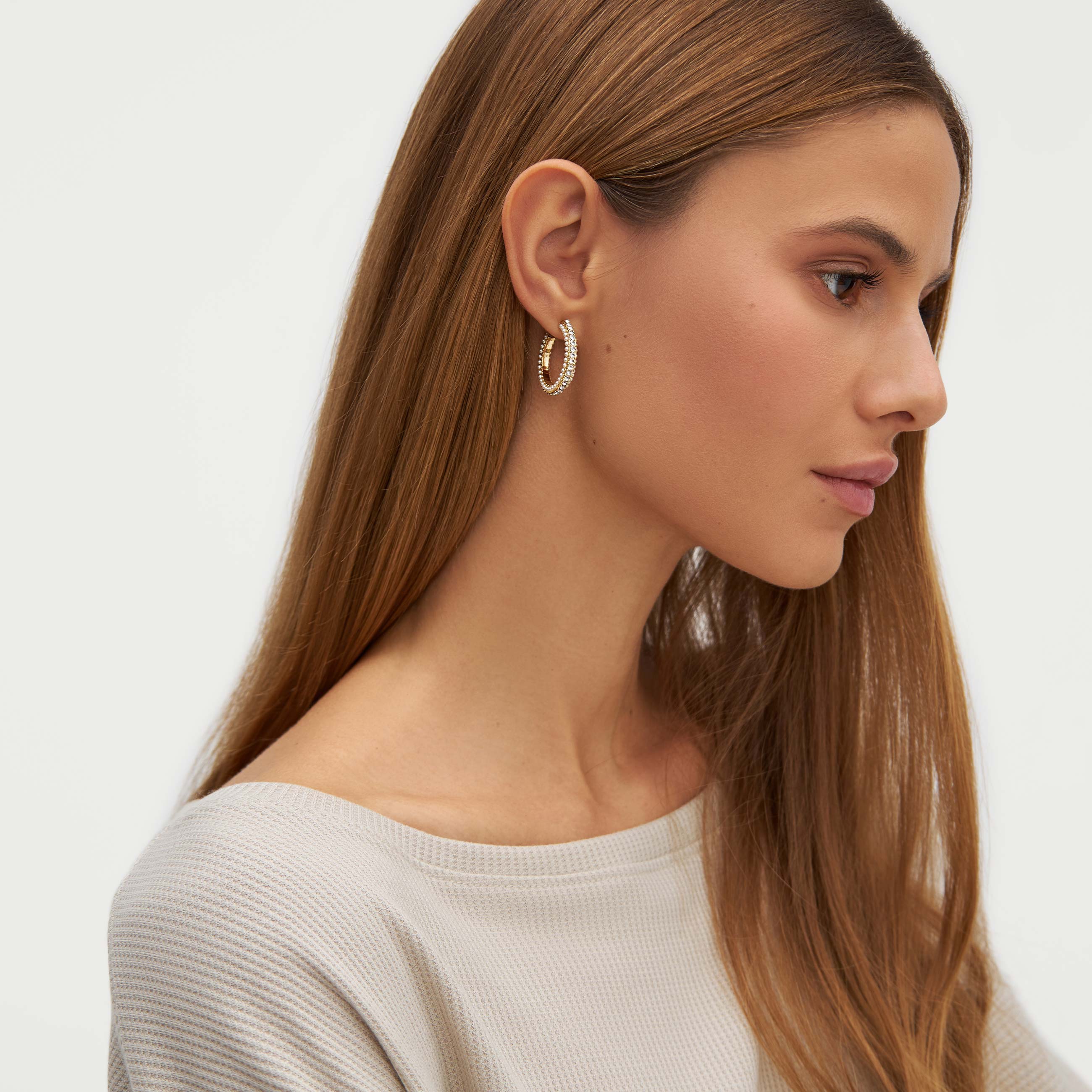 

Серьги-пусеты, 2,5 см, 2 шт, металл, золотистые, Jewelry