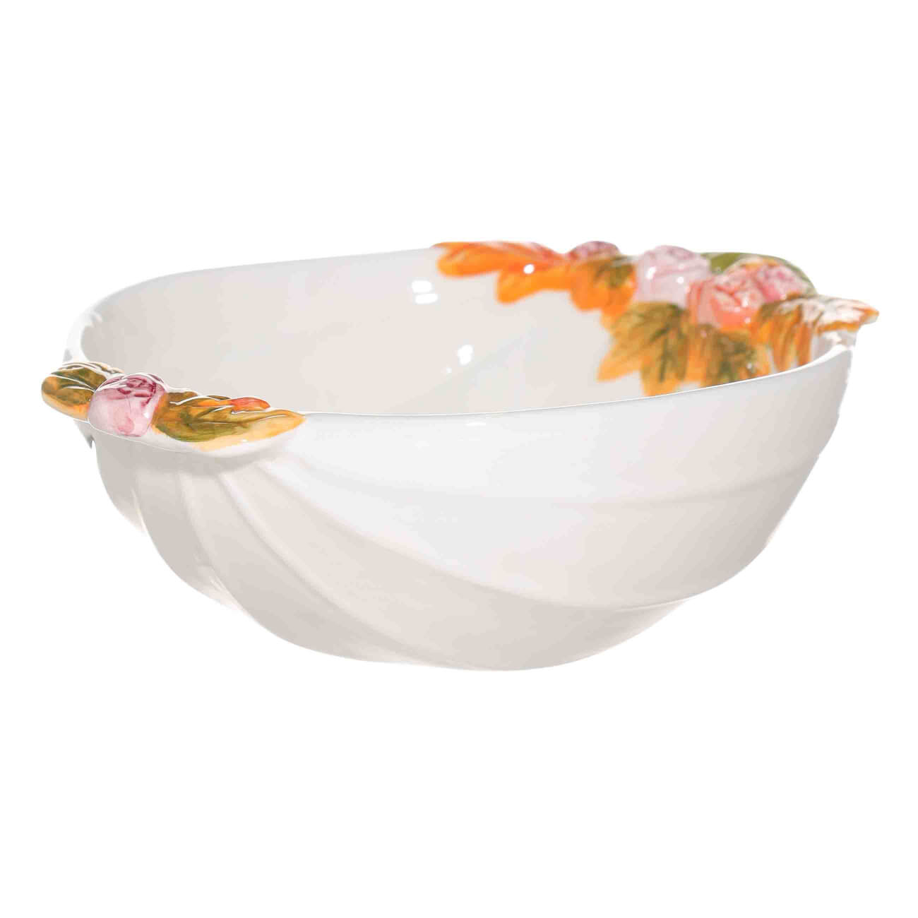 

Салатник, 15х6 см, керамика, молочный, Тыква c цветами, Autumn gifts