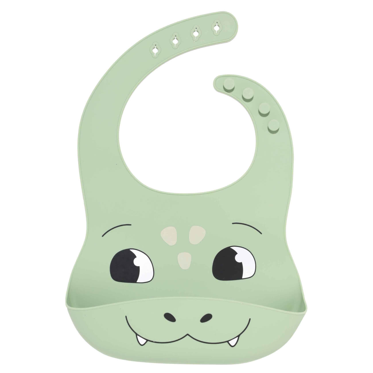 Нагрудник, детский, 30х22 см, с карманом, силикон, зеленый, Дракоша, Kiddy dragon игрушка развивающая 16 см 7 пр силикон ная пирамидка кот kiddy