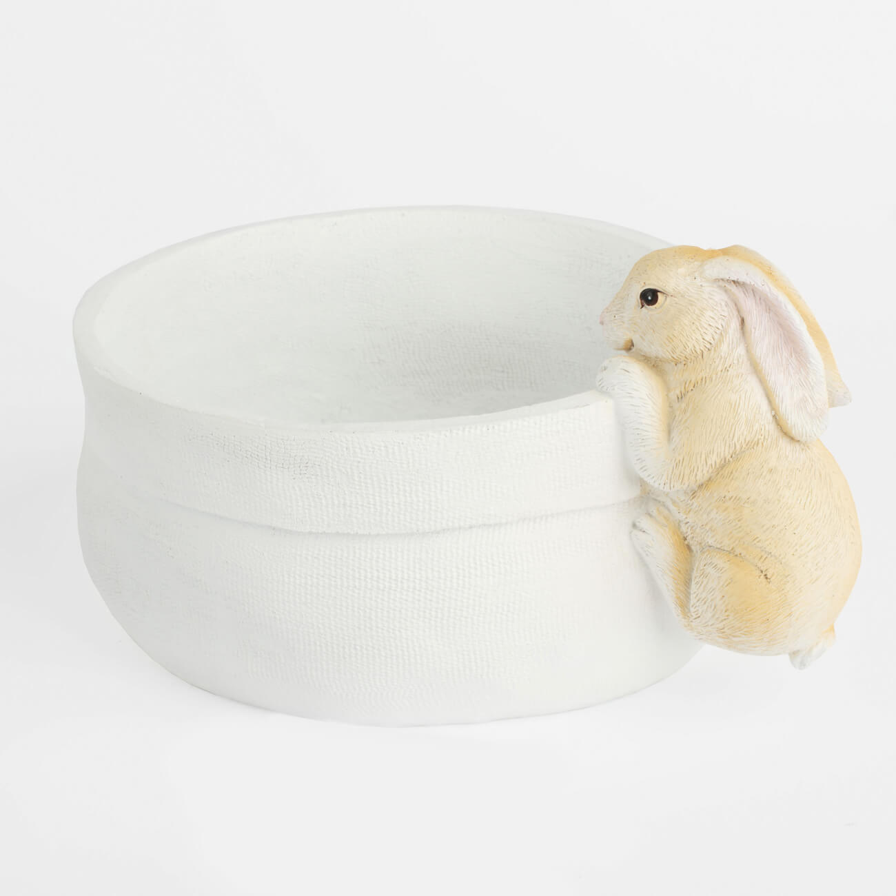 Ваза декоративная, 20х16 см, полирезин, бежевая, Кролик на мешке, Natural Easter