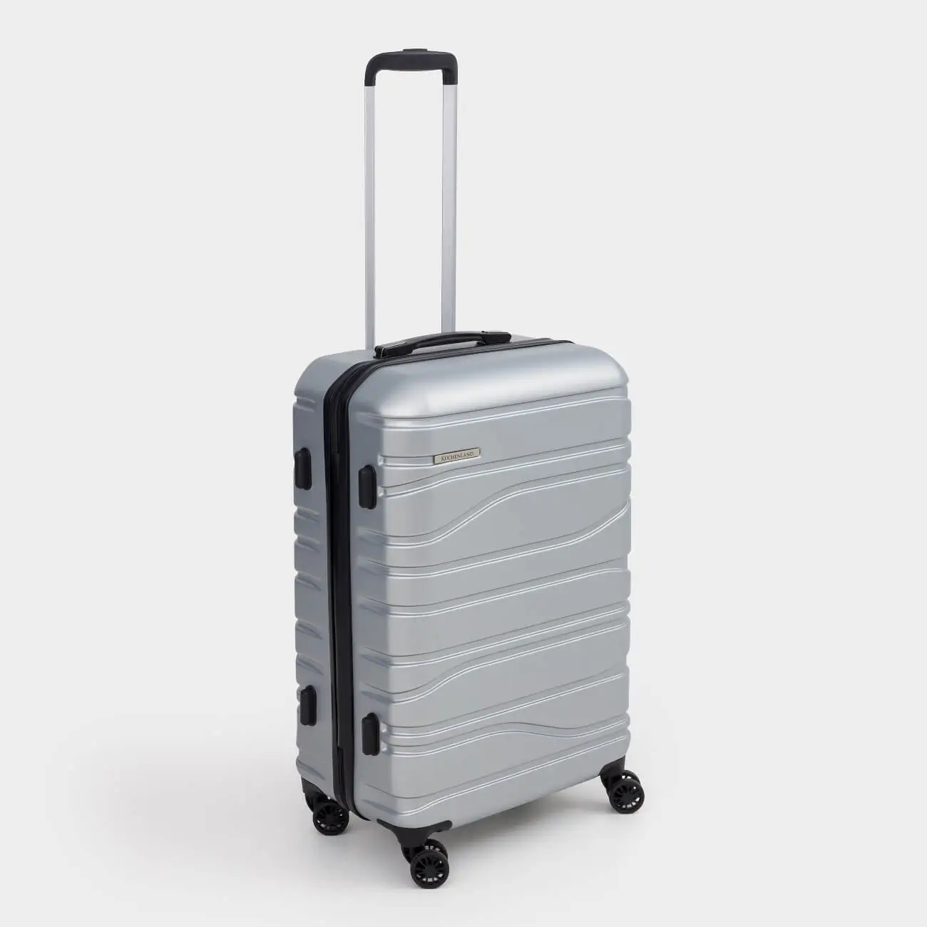 Чемодан M, 45х25х67 см, 3,4 кг, с замком, пластик, графитовый, Travel comfort, image-0