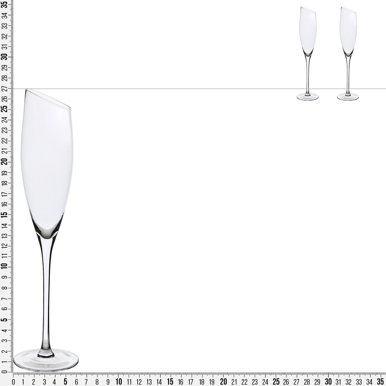 Бокал для шампанского, 180 мл, 2 шт, стекло, Charm L изображение № 3