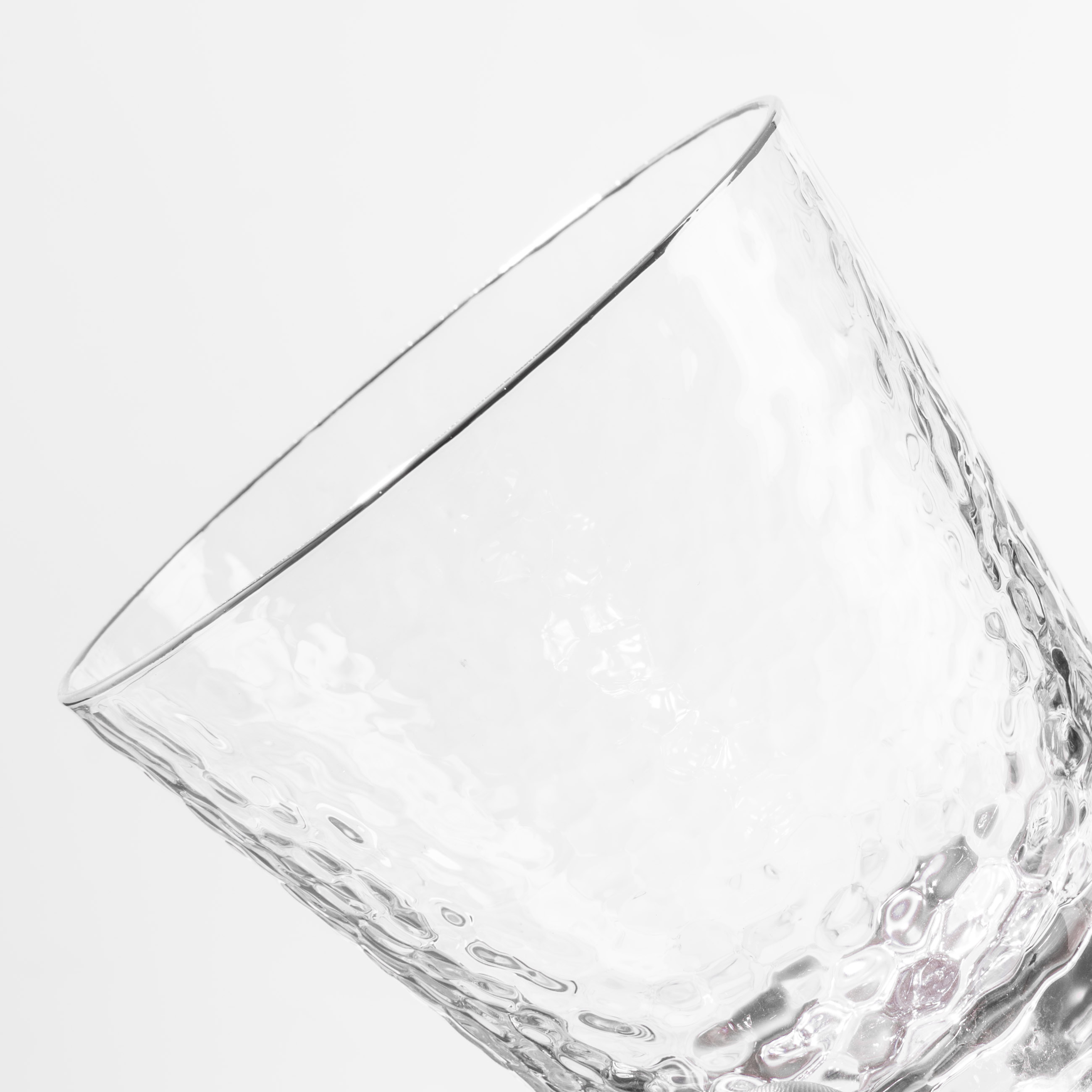 Стакан для виски, 10 см, 270 мл, 6 шт, стекло, с серебристым кантом, Ripply silver изображение № 6