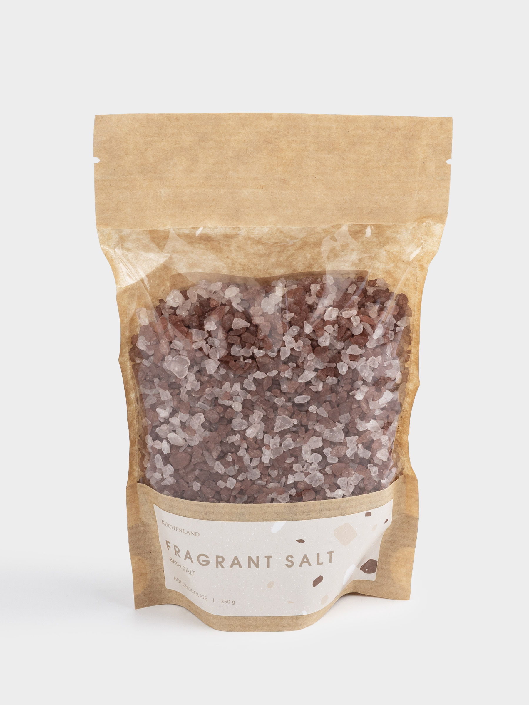 Соль для ванны, 350 гр, коричневая, Горячий шоколад, Fragrant salt, image-0