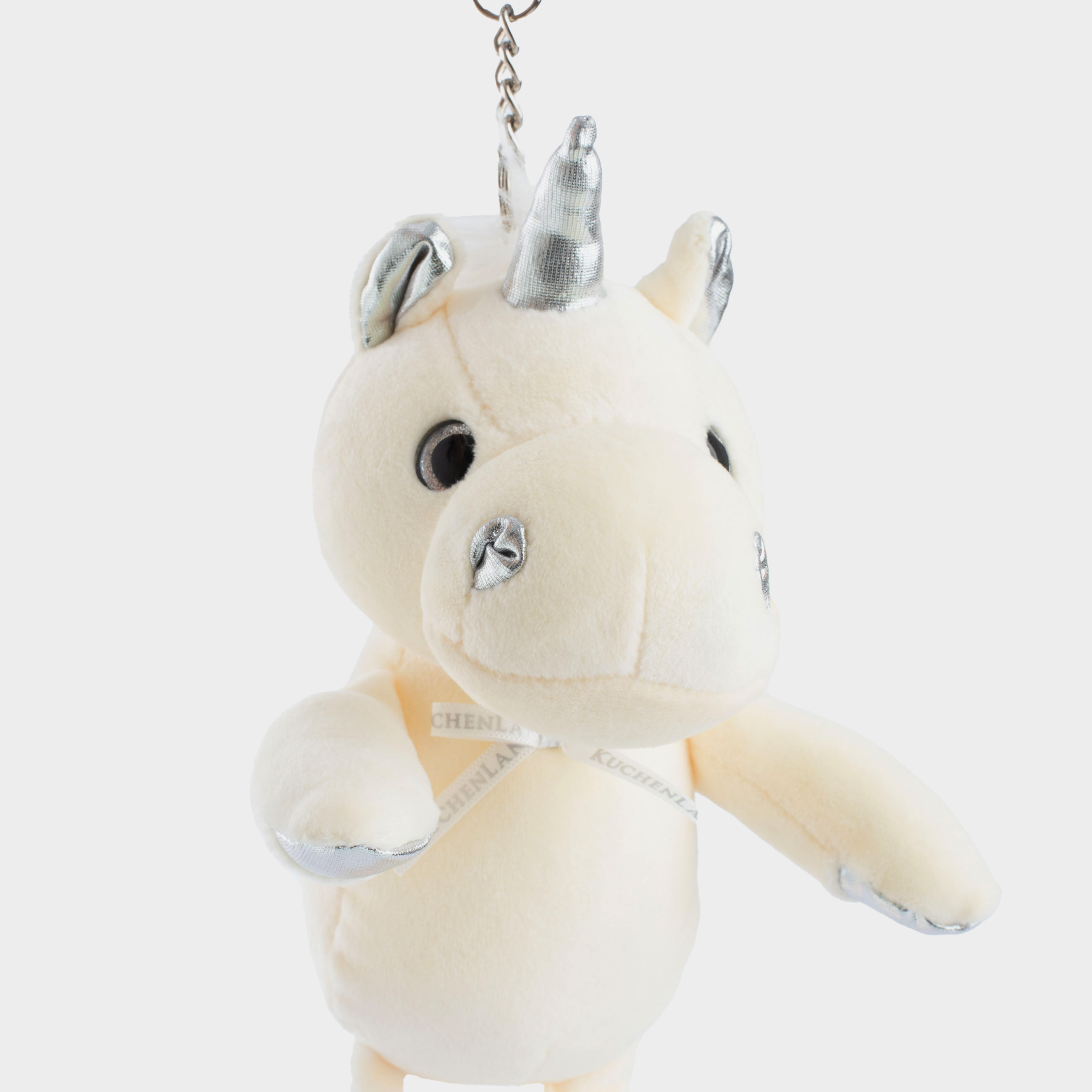 Брелок, 23 см, мягкий, полиэстер/металл, молочный, Единорог, Unicorn, image-4