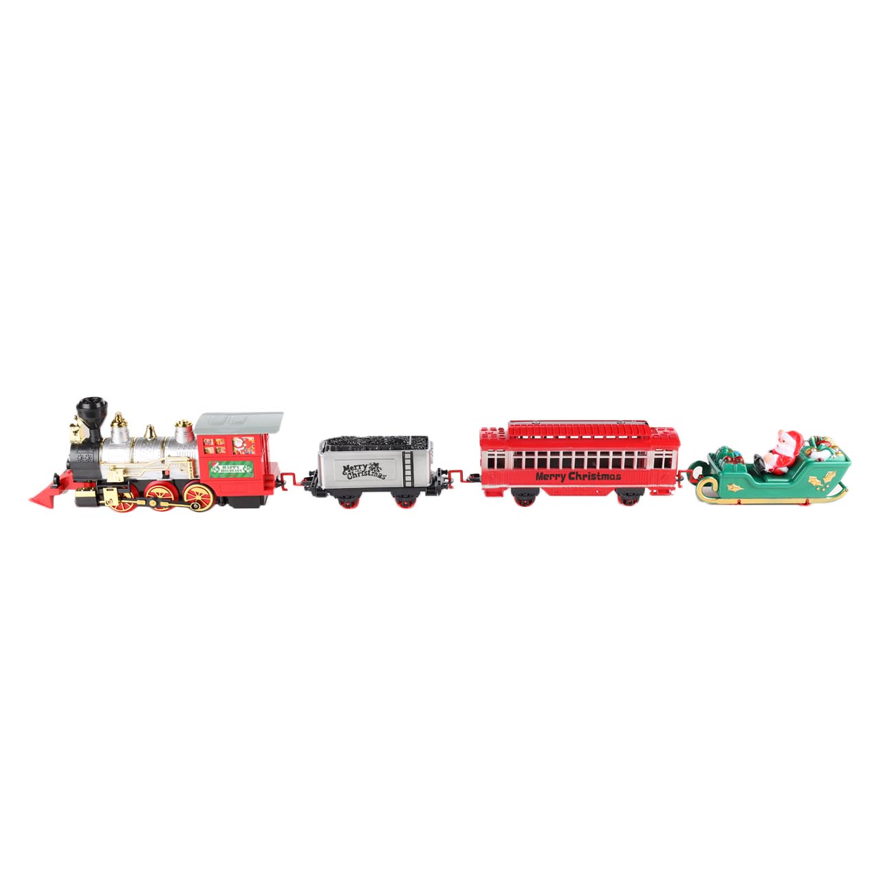 Железная дорога игрушечная, S, музыкальная, с подсветкой/дымом, пластик, Game rail изображение № 7